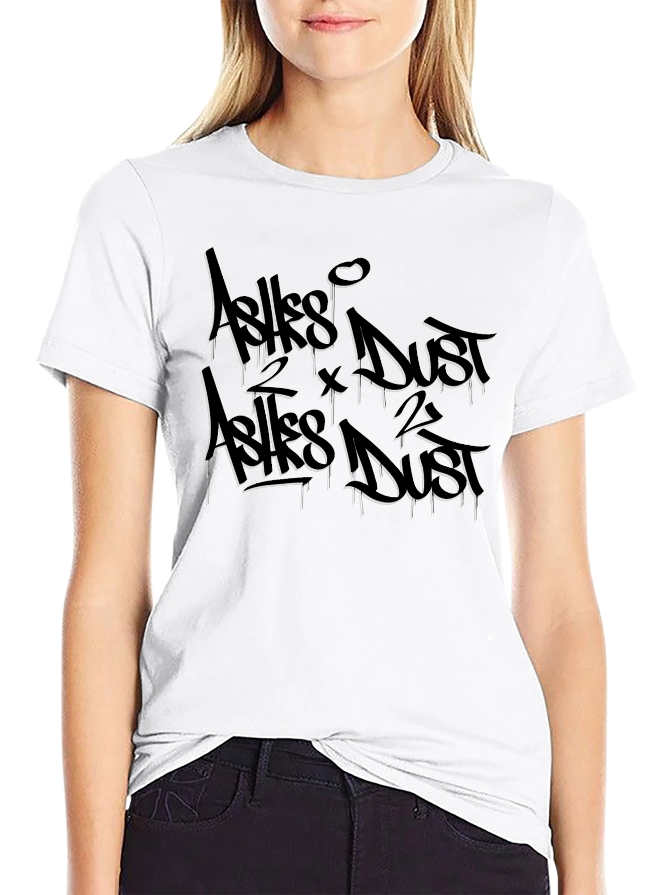 Ashlike Dust T-Shirt - Gothic Black Tee