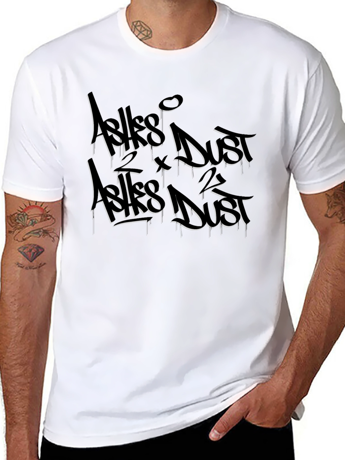 Ashlike Dust T-Shirt - Gothic Black Tee