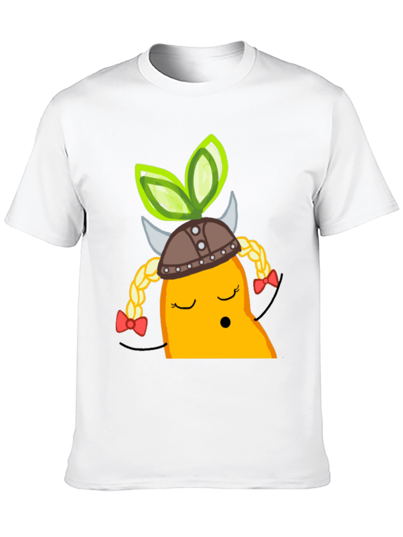 Viking Pear Cartoon Graphic Tee