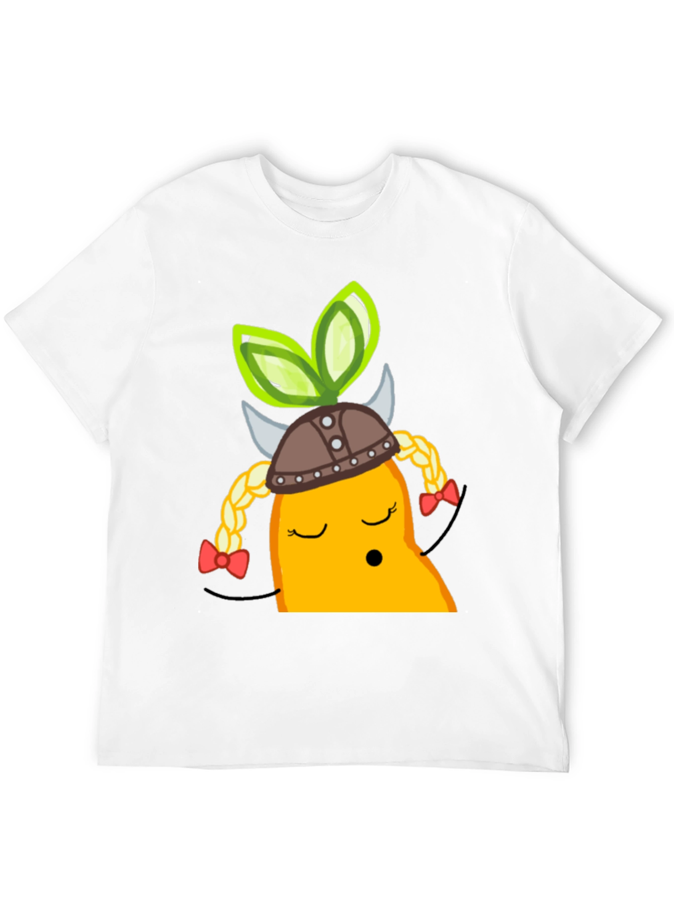 Viking Pear Cartoon Graphic Tee