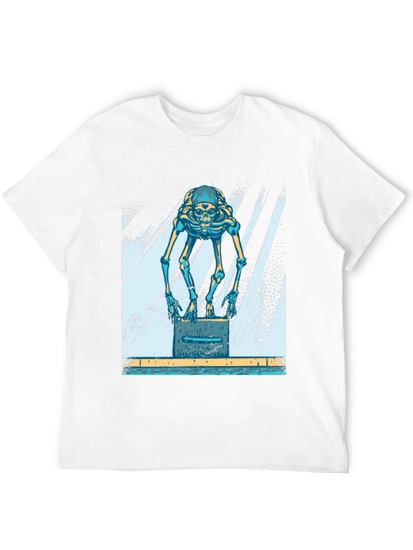 Skeleton Swimmer Black T-Shirt
