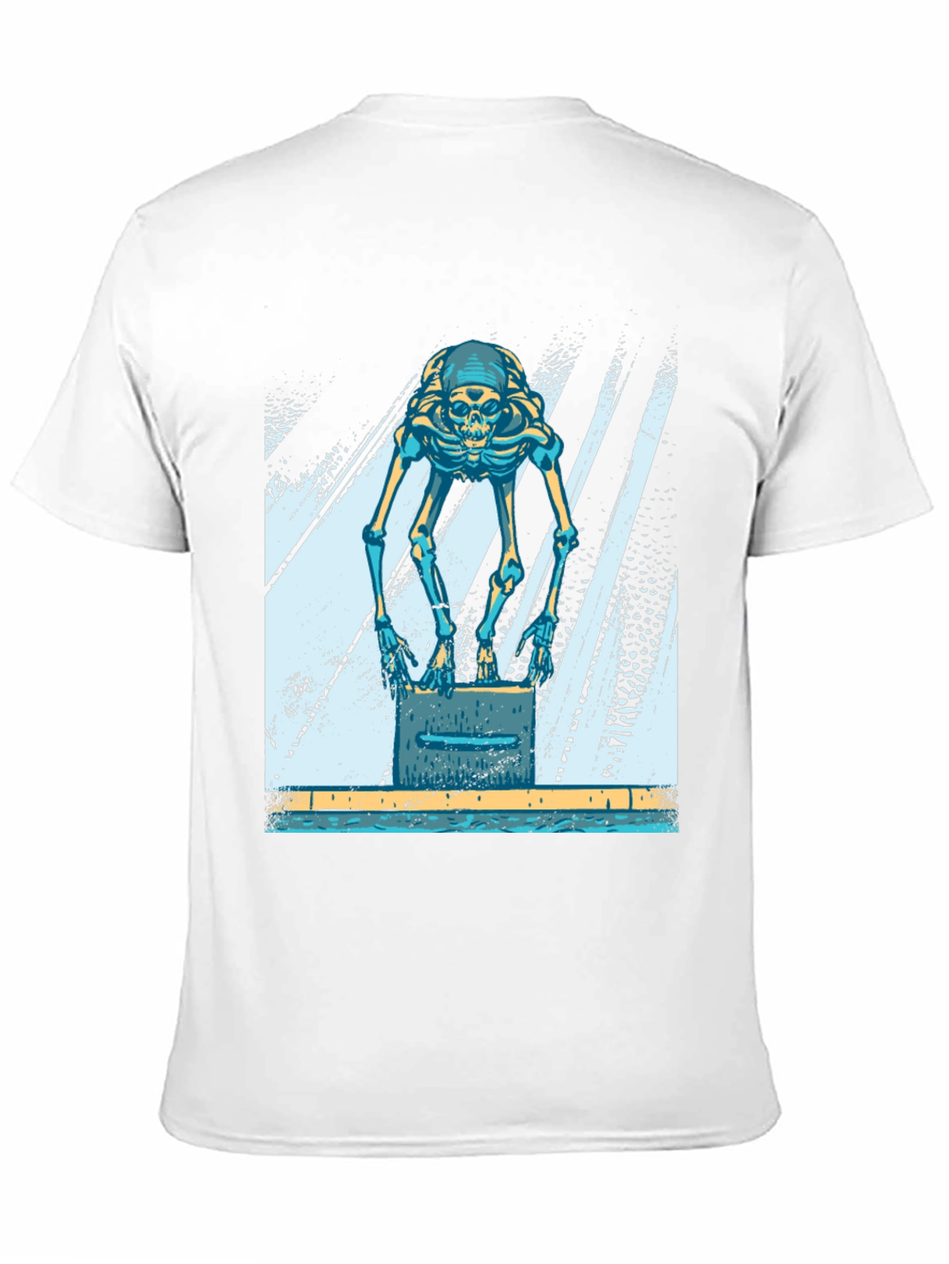 Skeleton Swimmer Black T-Shirt