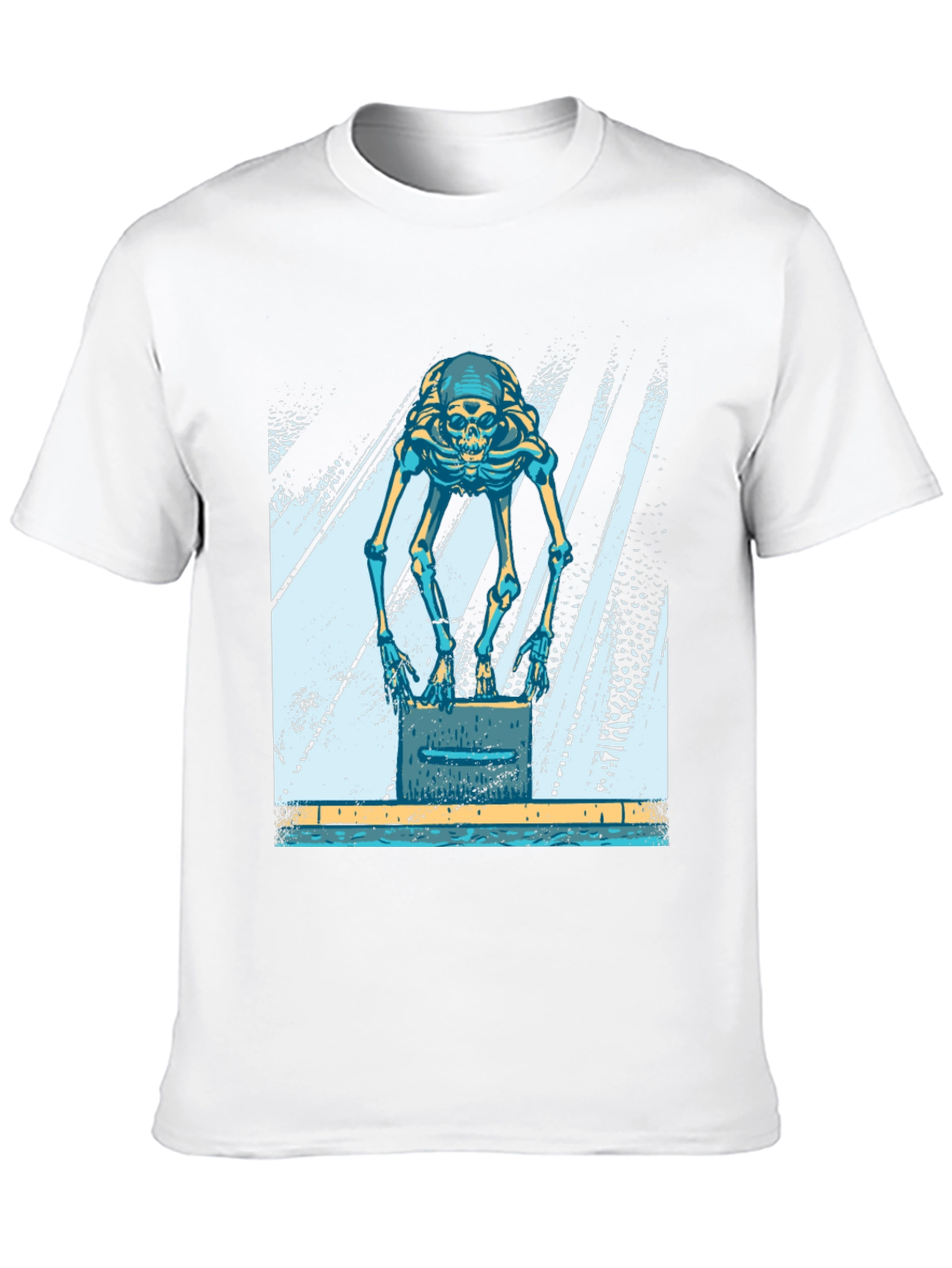 Skeleton Swimmer Black T-Shirt