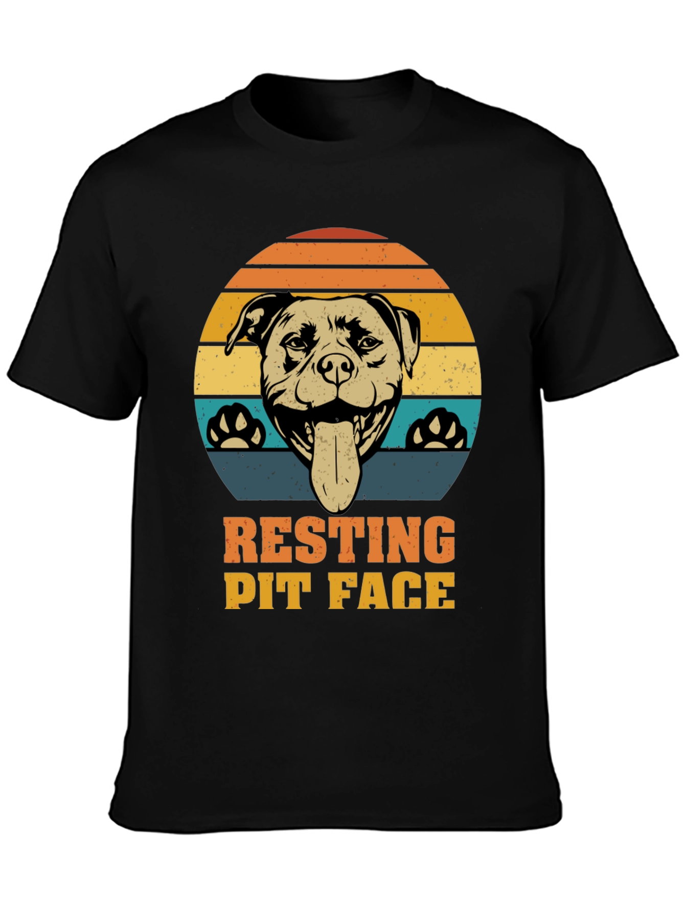 Resting Pit Face T-Shirt - Dog Lover Tee