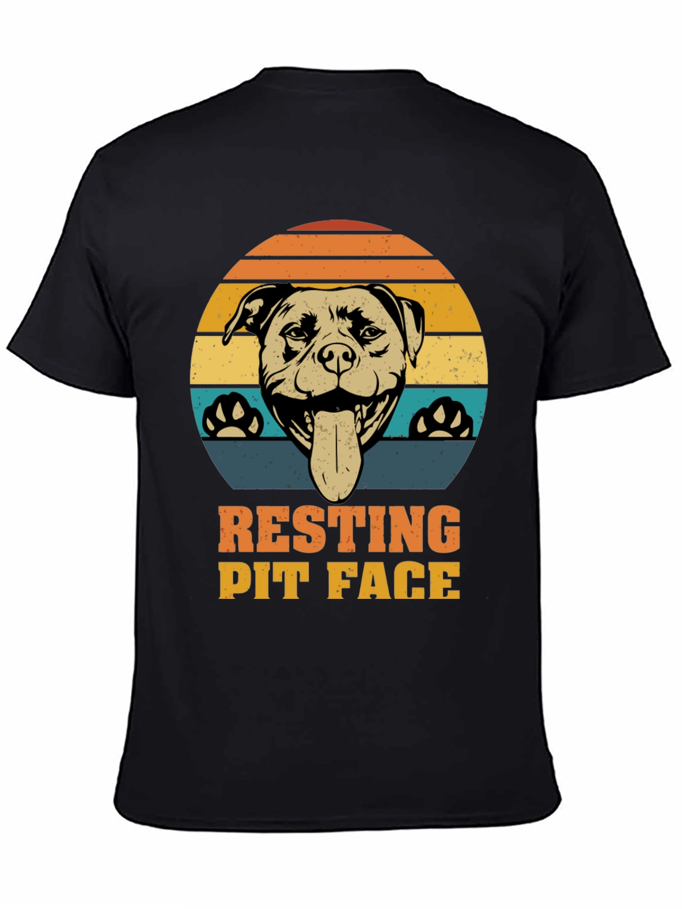 Resting Pit Face T-Shirt - Dog Lover Tee