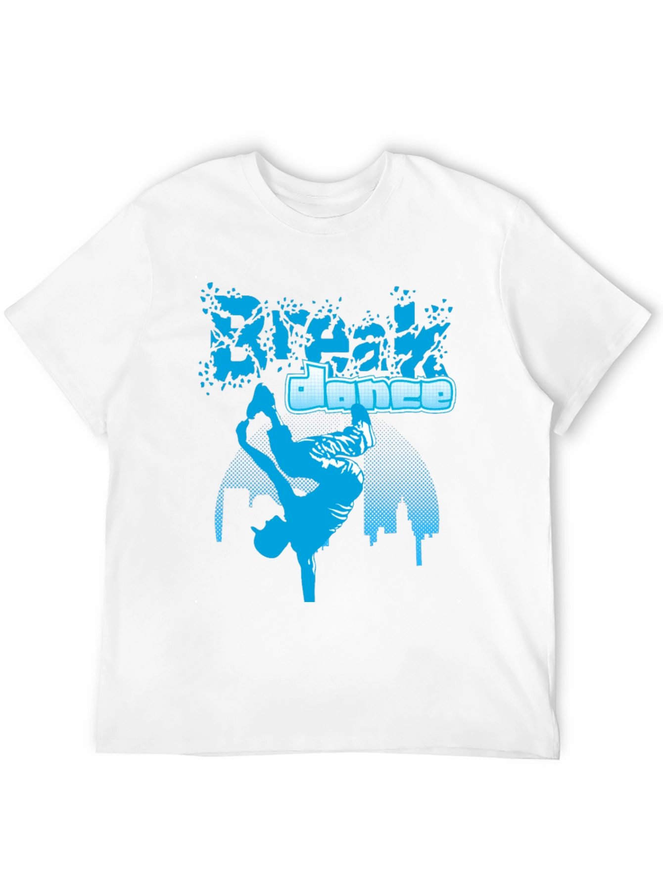 Break Dance Graphic Tee - Stylish Black Cotton T-Shirt
