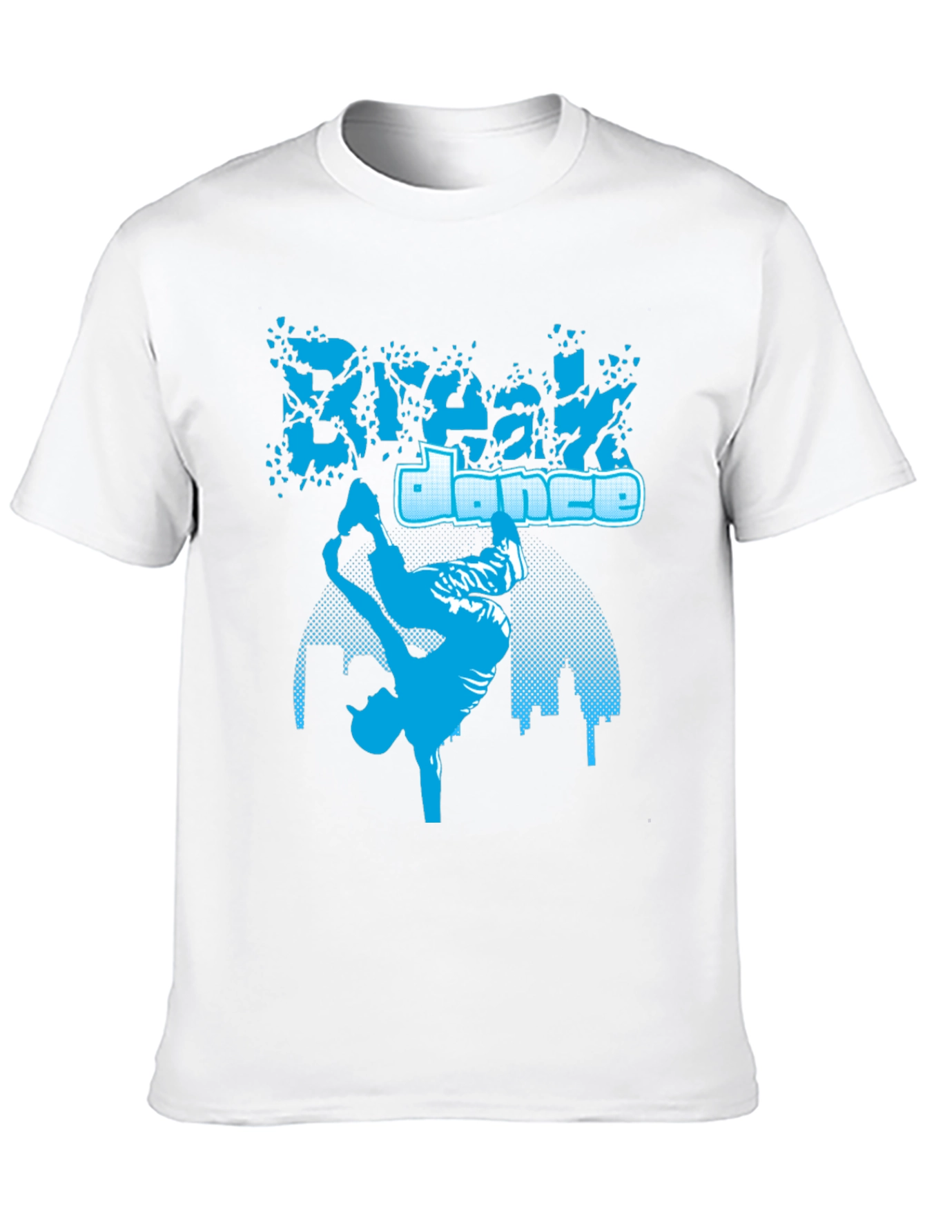 Break Dance Graphic Tee - Stylish Black Cotton T-Shirt