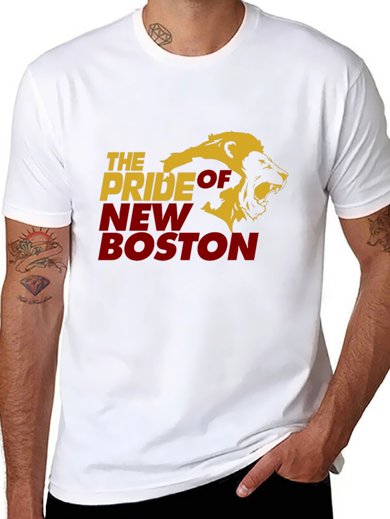 Pride of New Boston Lion Graphic Tee