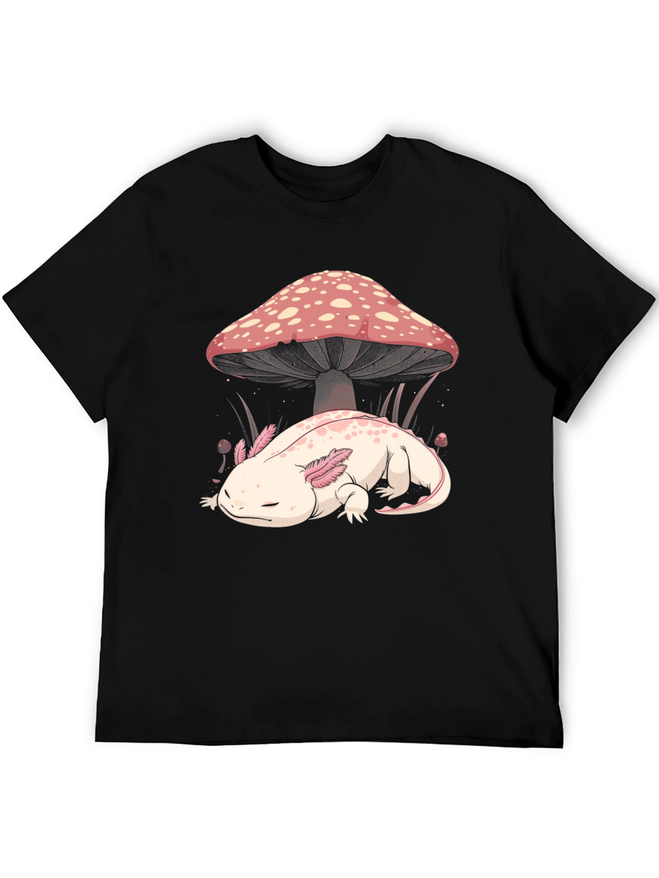 Axolotl Mushroom Graphic Tee