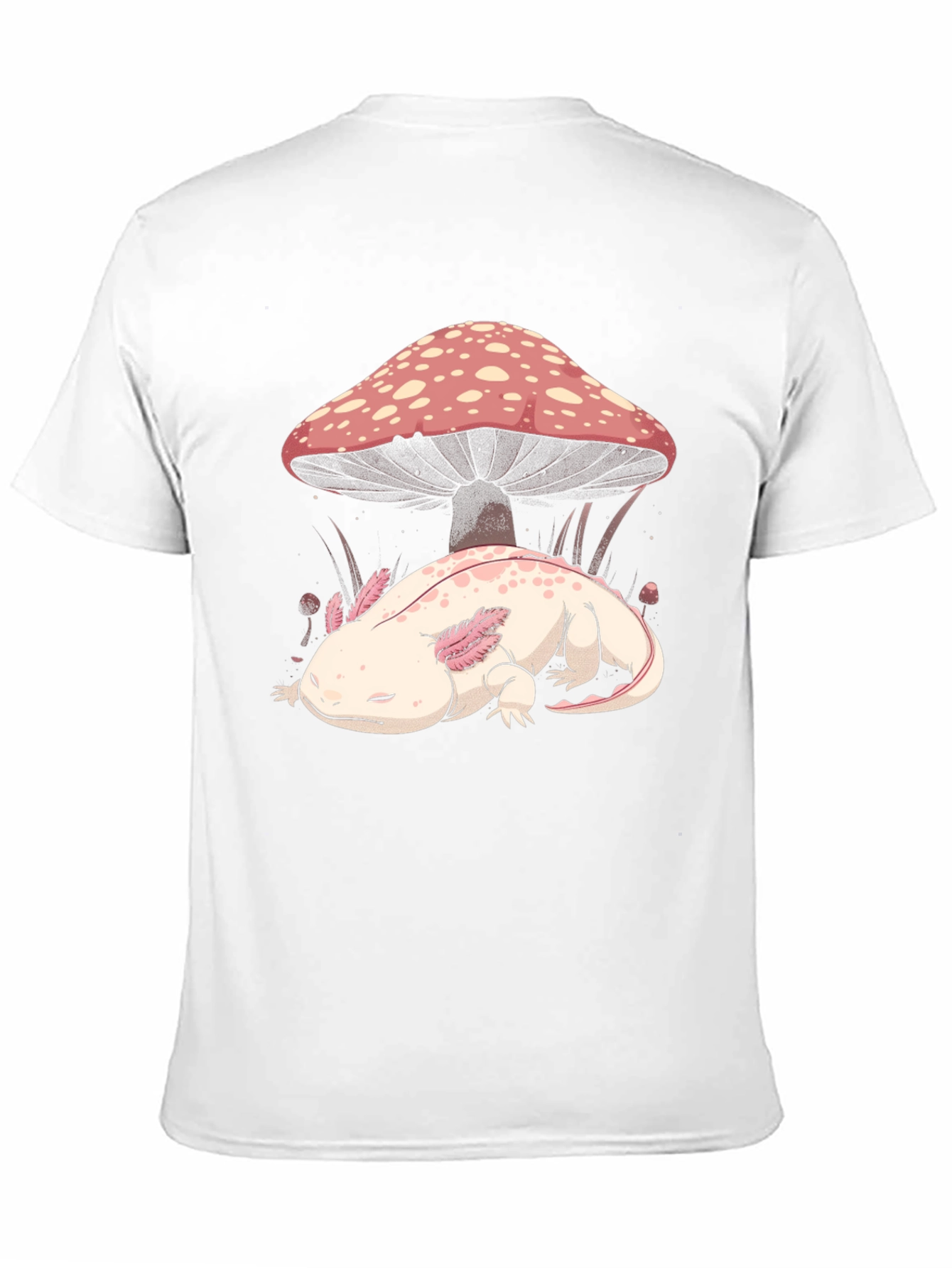 Axolotl Mushroom Graphic Tee