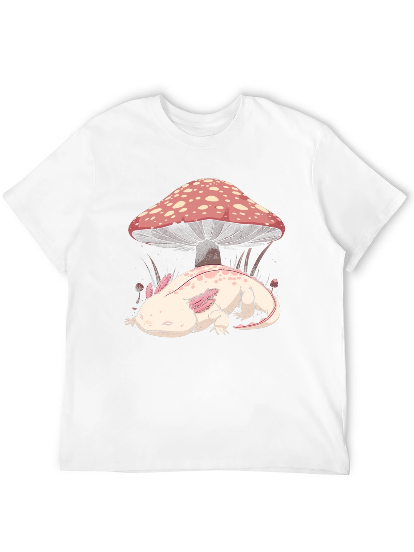 Axolotl Mushroom Graphic Tee
