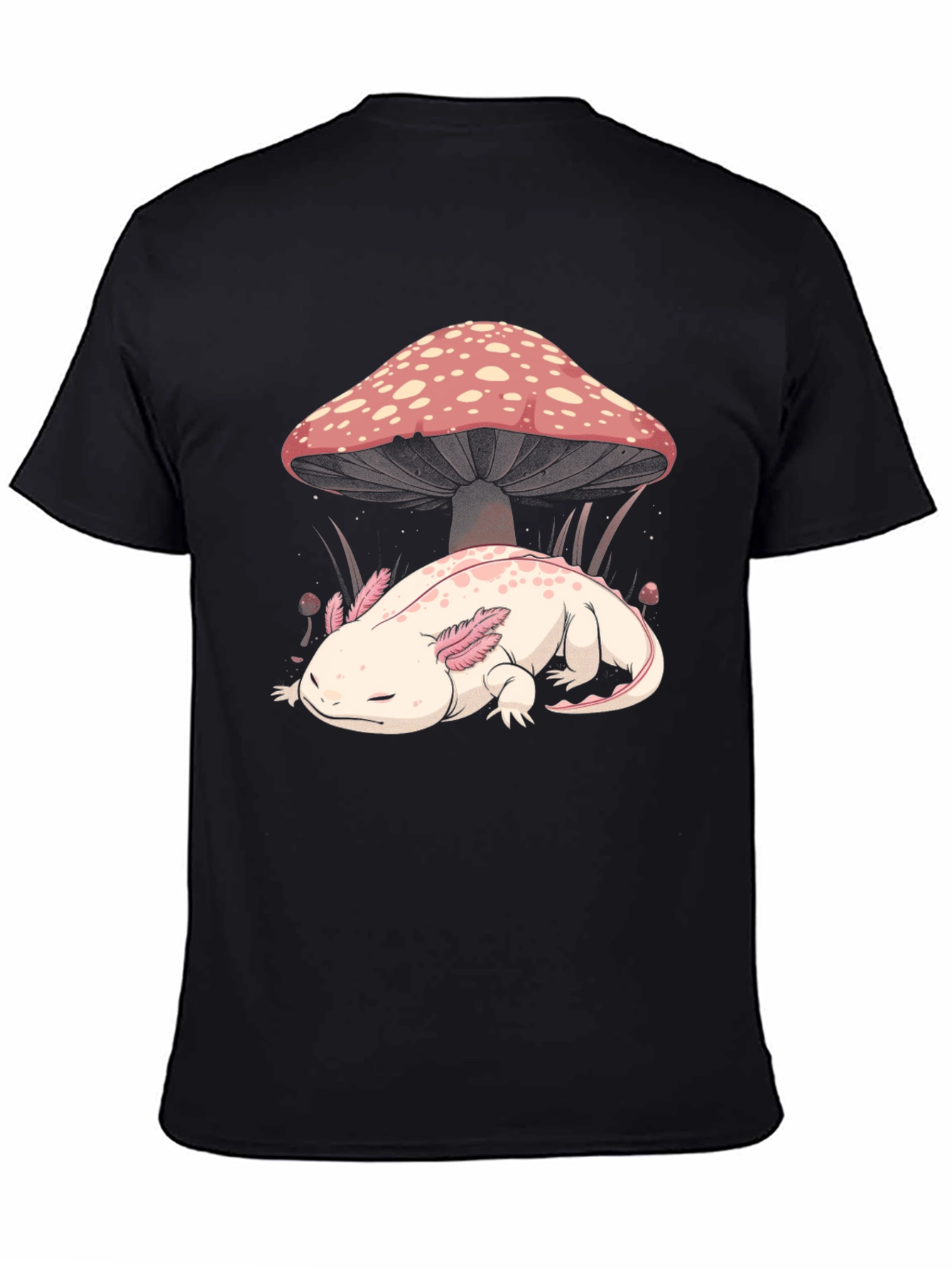 Axolotl Mushroom Graphic Tee