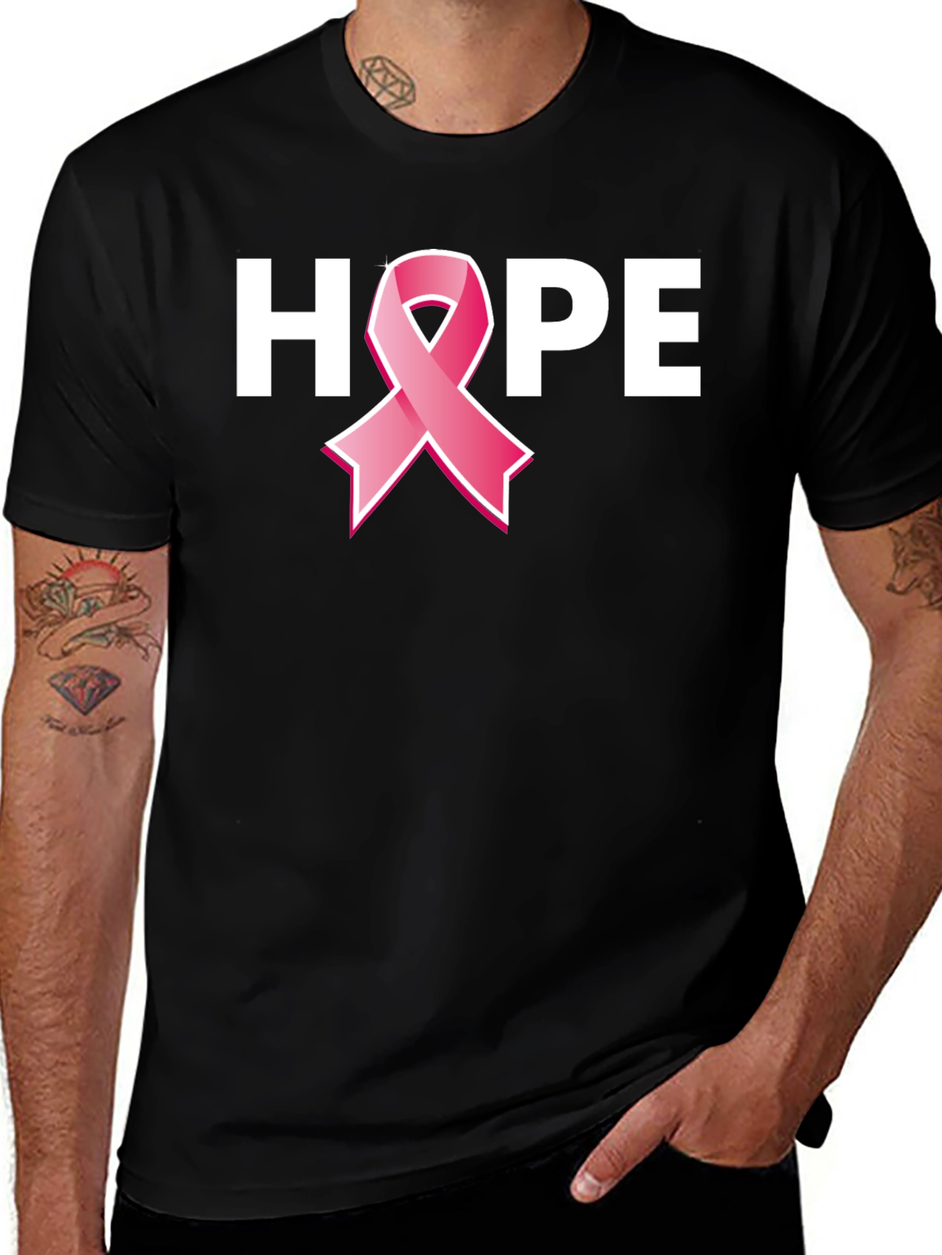 Hope Ribbon T-Shirt: Breast Cancer Awareness