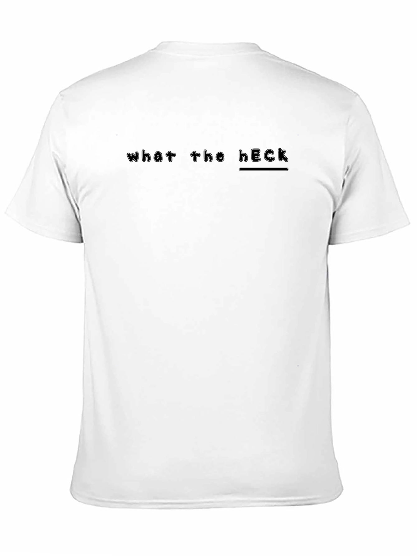 What the Heck Graphic Tee - Black Casual T-Shirt