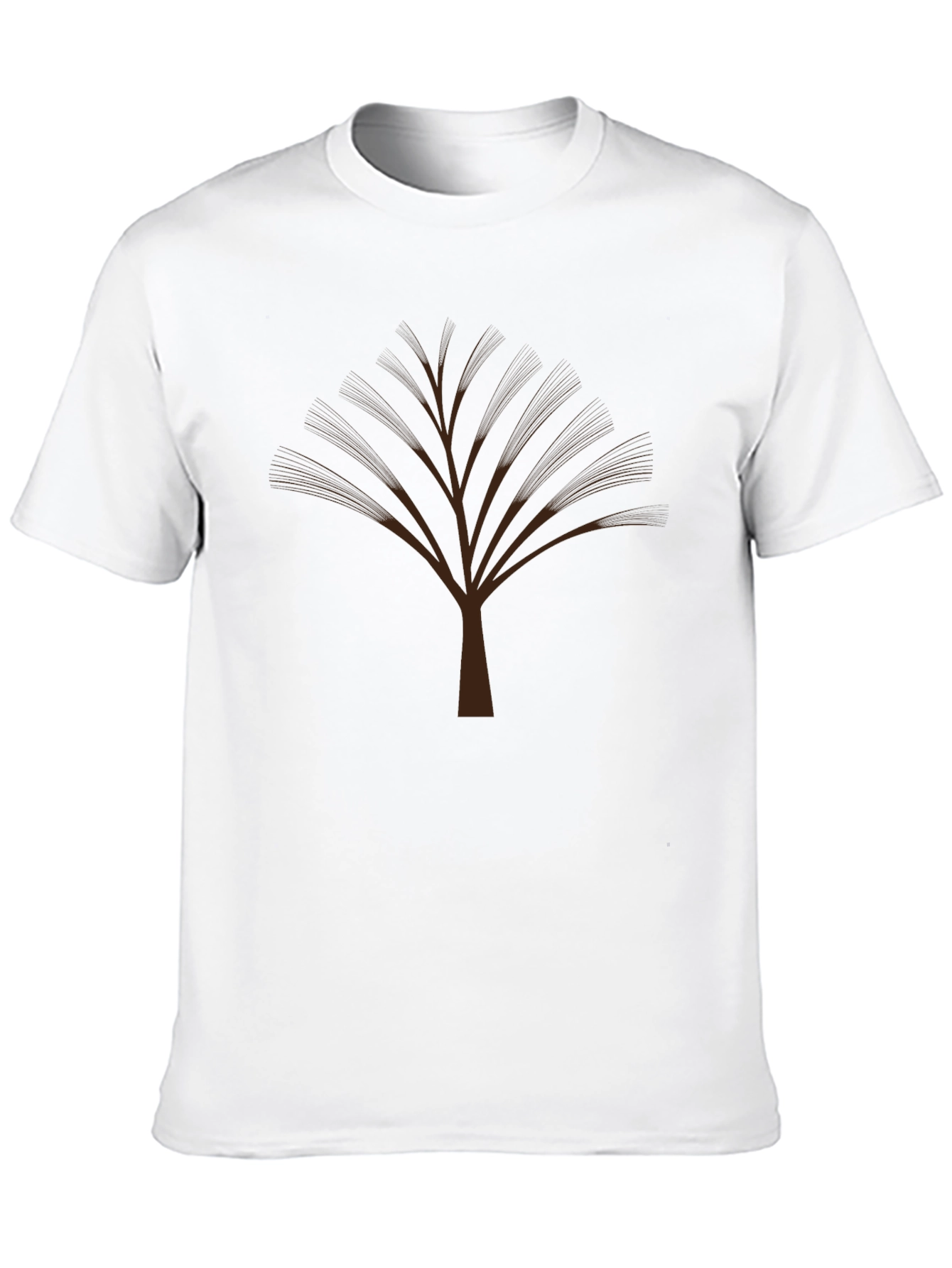 Mens Black Graphic Tree Tee