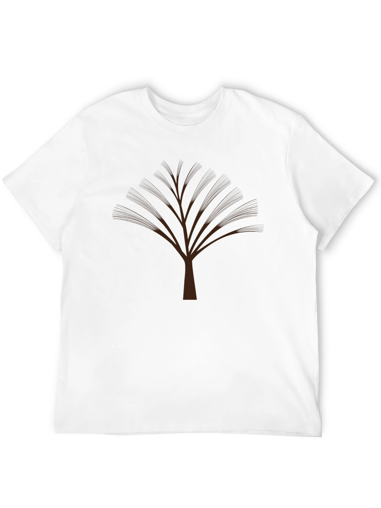 Mens Black Graphic Tree Tee