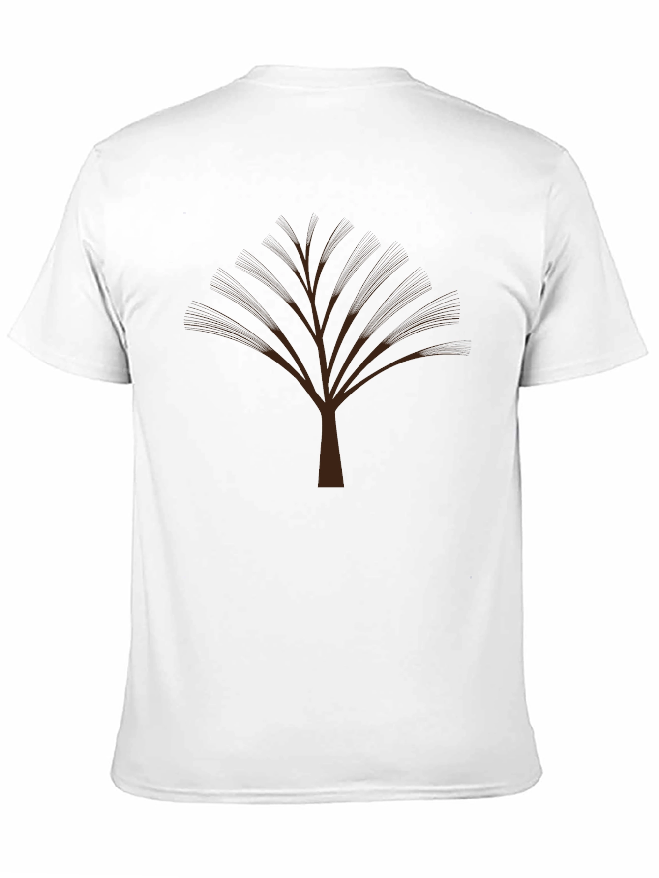 Mens Black Graphic Tree Tee