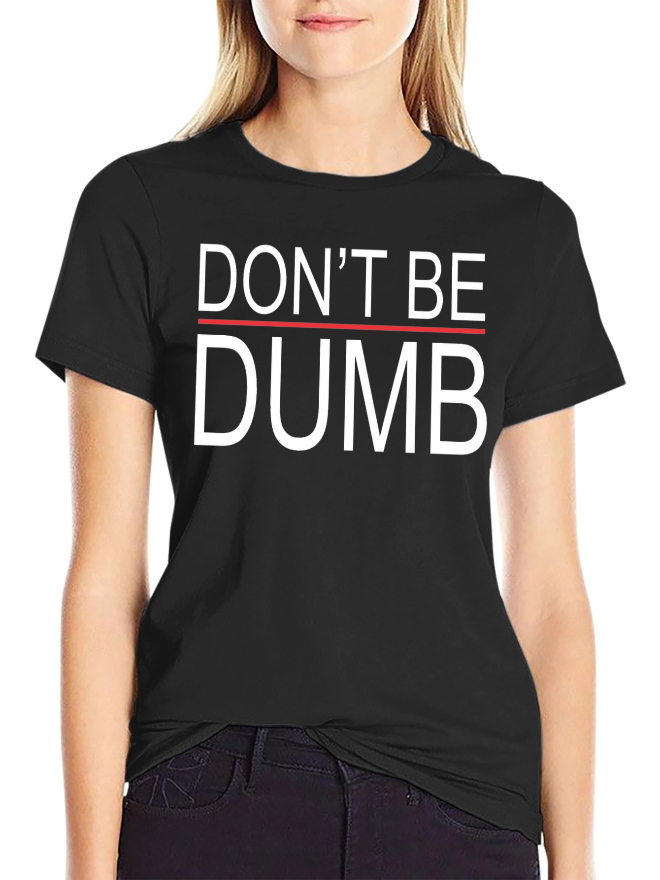 Dont Be Dumb Graphic Tee - Black