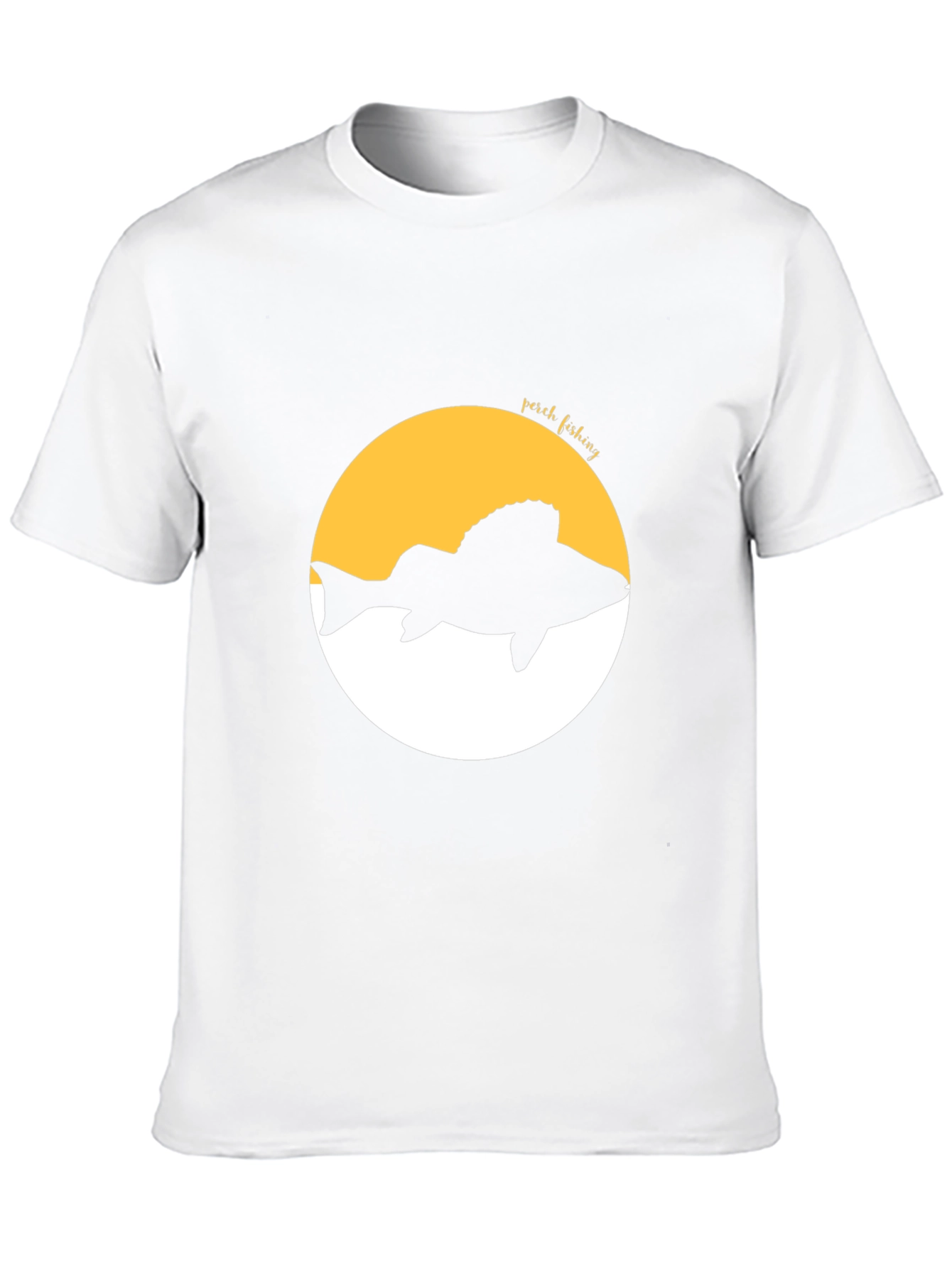 Perch Fishing Graphic Tee - Black