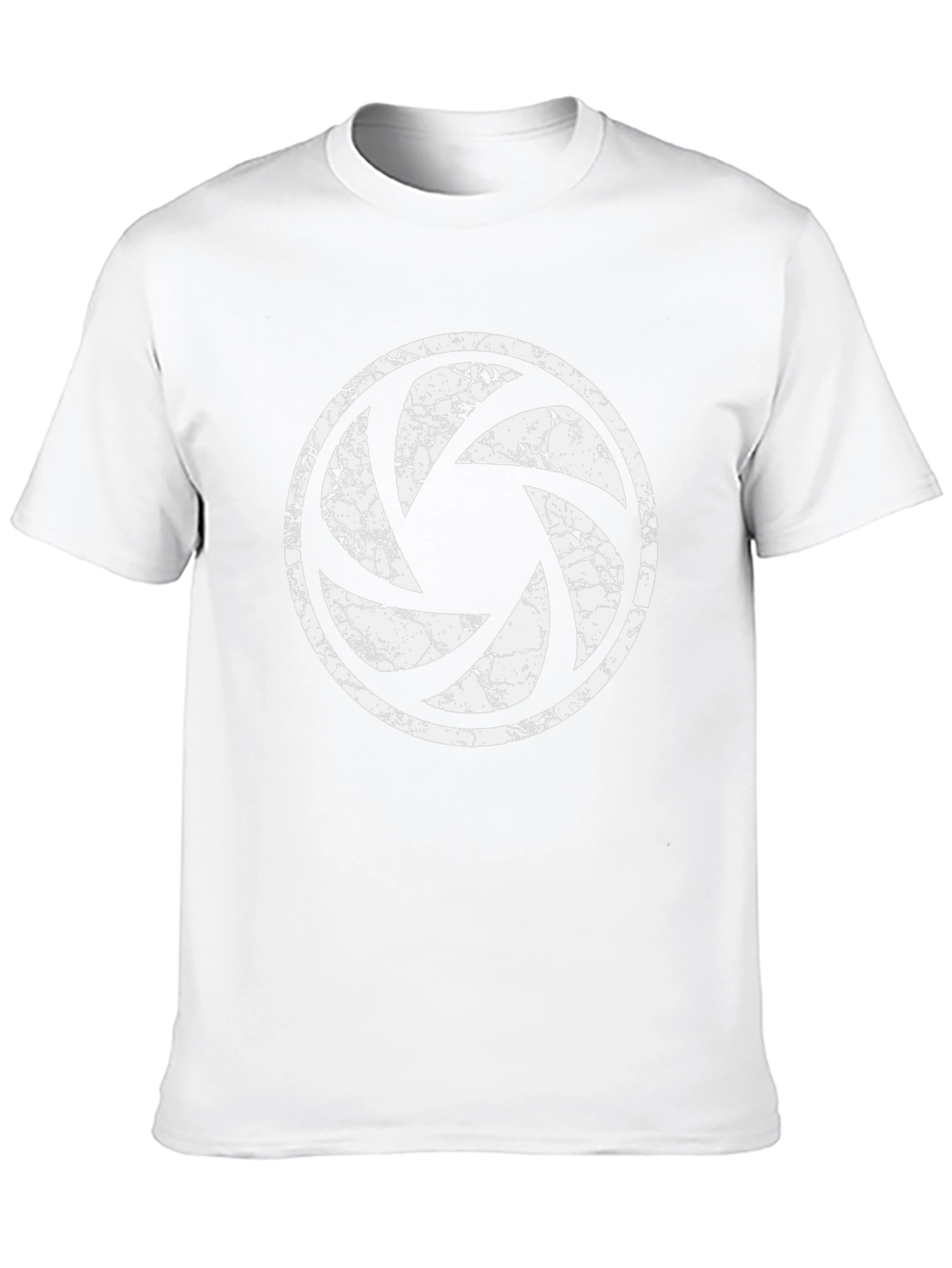 Photographer Aperture Distressed Black T-Shirt