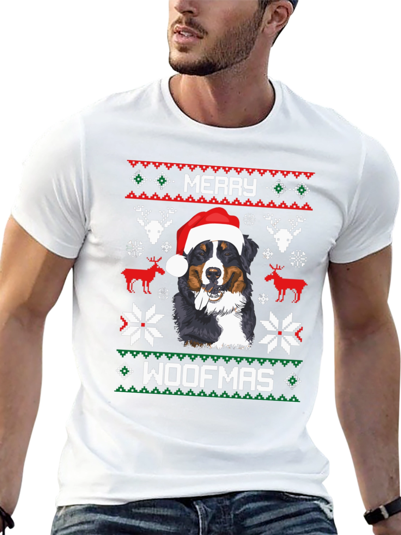 Merry Woofmas Dog Christmas T-Shirt
