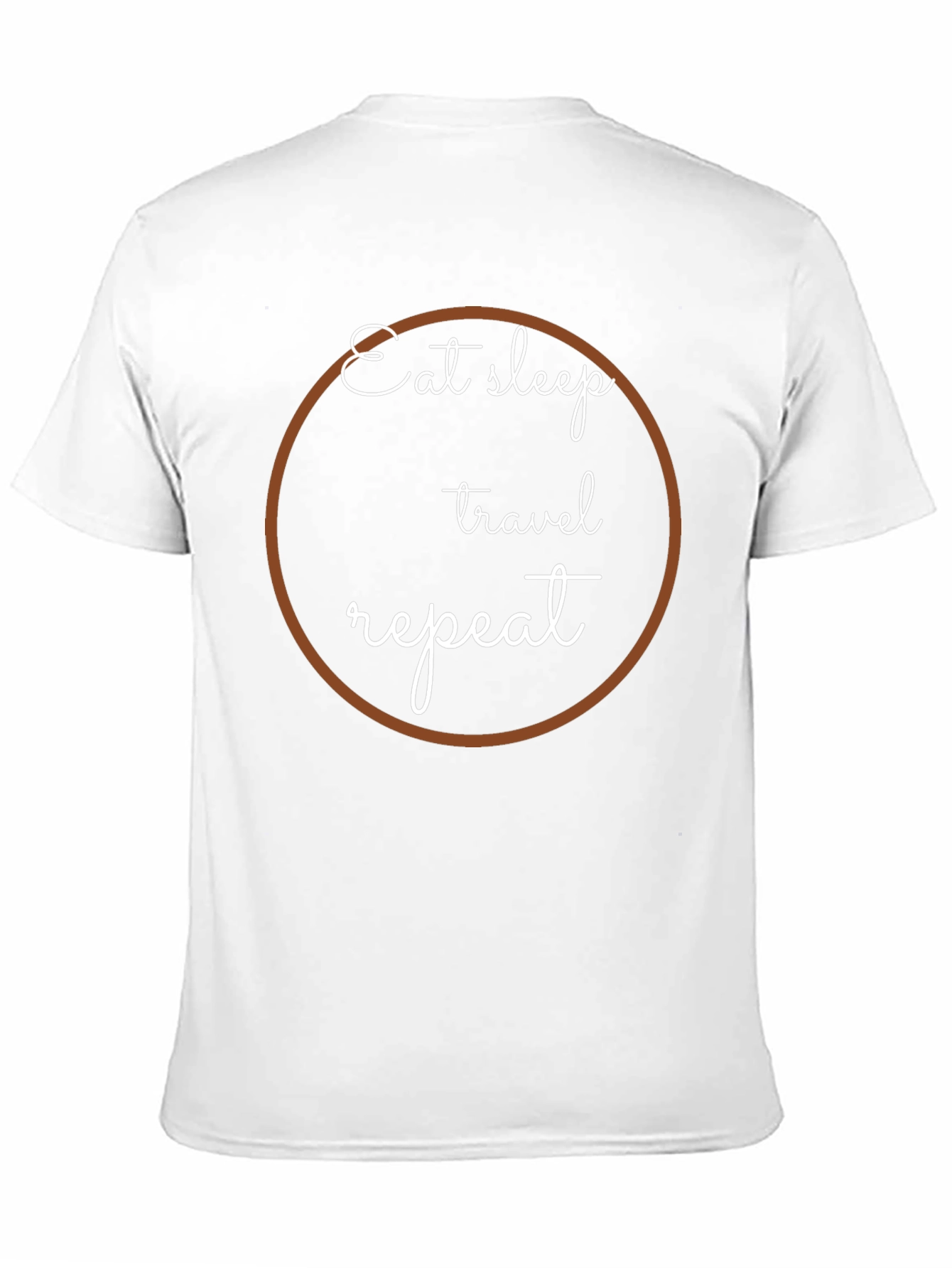 Eat Sleep Travel Repeat Graphic Tee - Black
