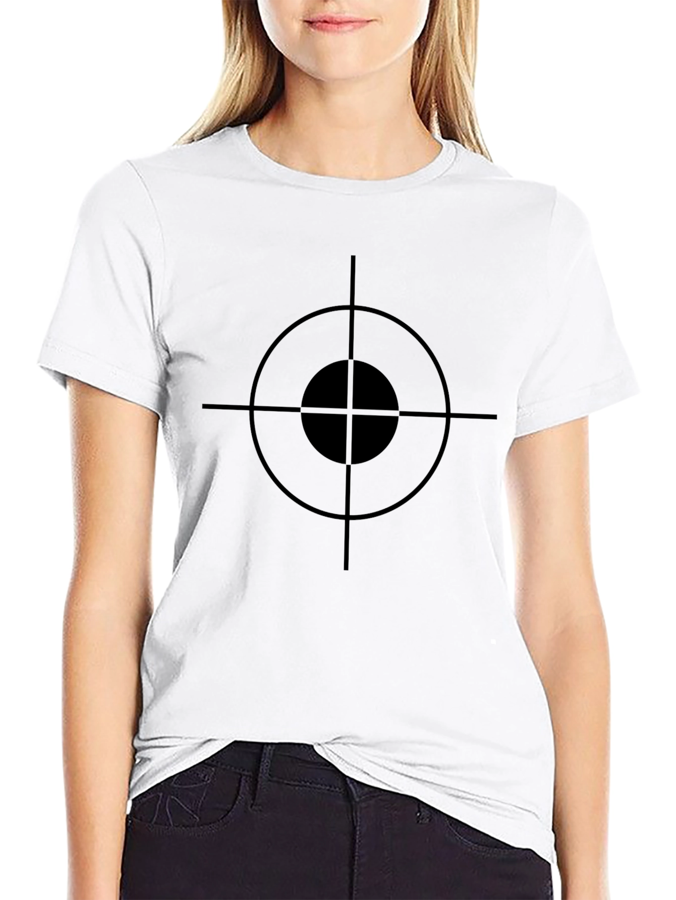 Target Graphic Mens Black T-Shirt