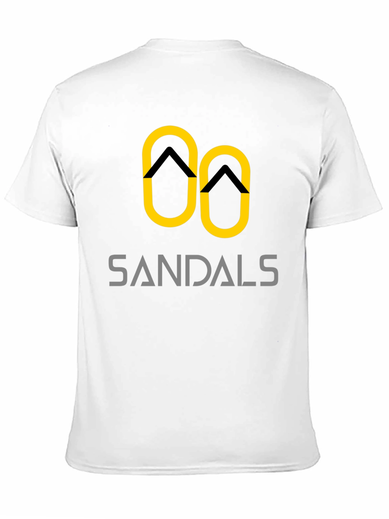 Sandals Graphic Tee - Black Cotton T-Shirt