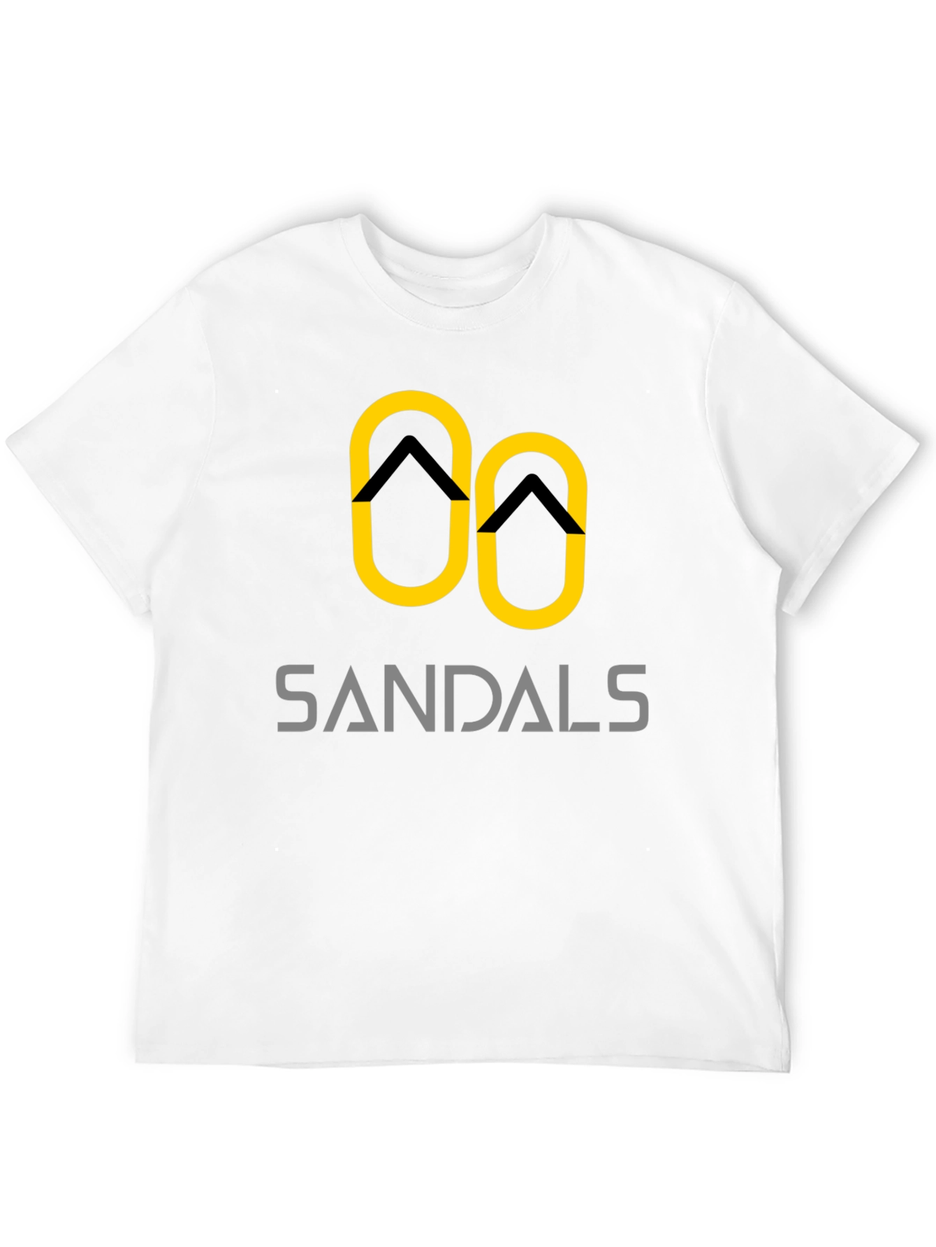 Sandals Graphic Tee - Black Cotton T-Shirt