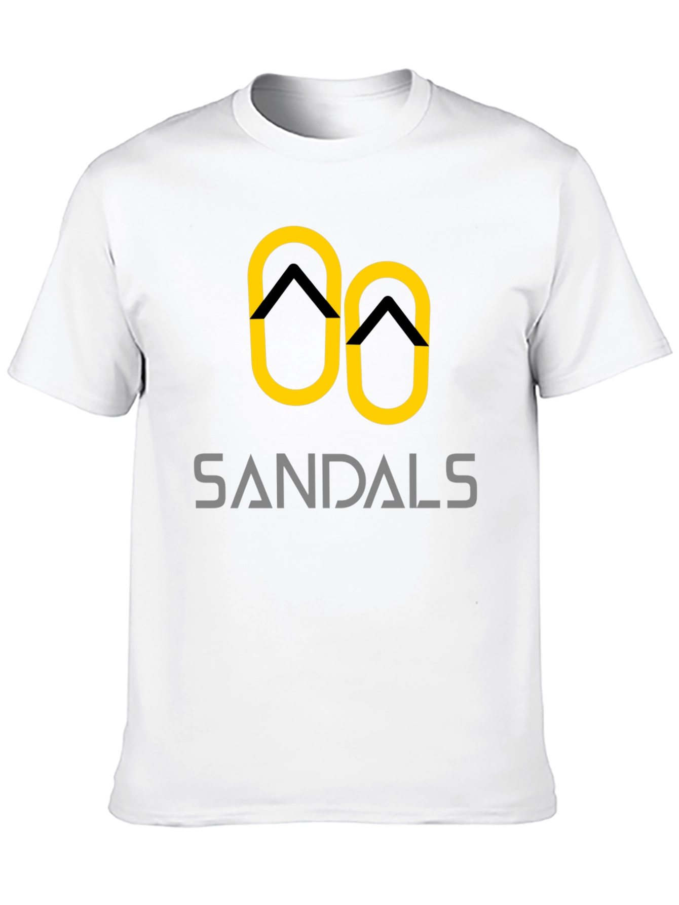 Sandals Graphic Tee - Black Cotton T-Shirt
