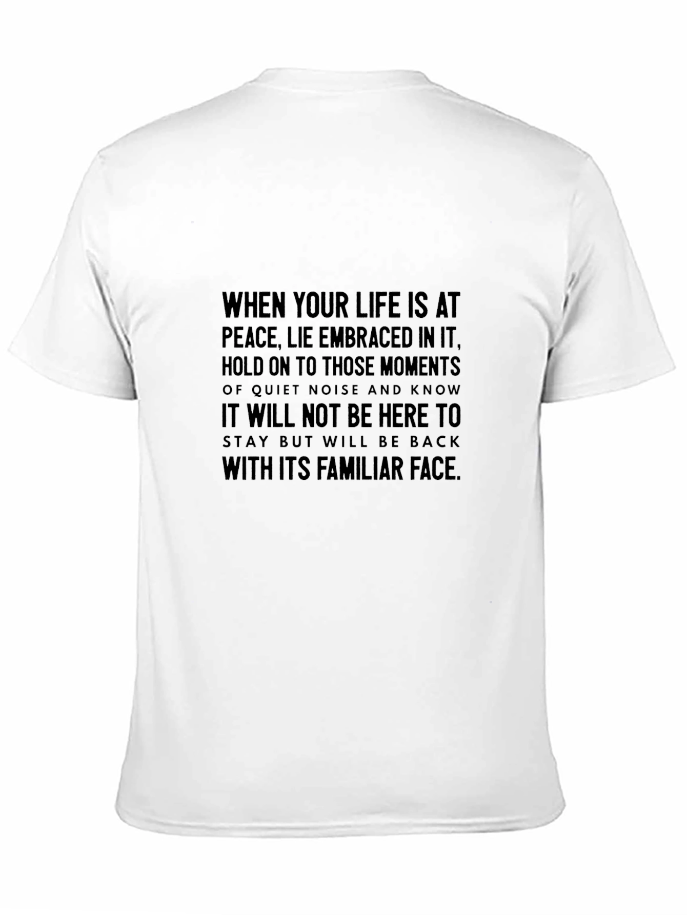 Peaceful Moments Graphic Tee - Embrace Lifes Quiet Noise