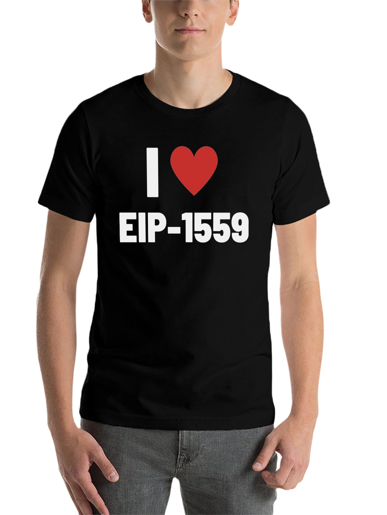 I Heart EIP-1559 Graphic Tee - Black Cotton T-Shirt