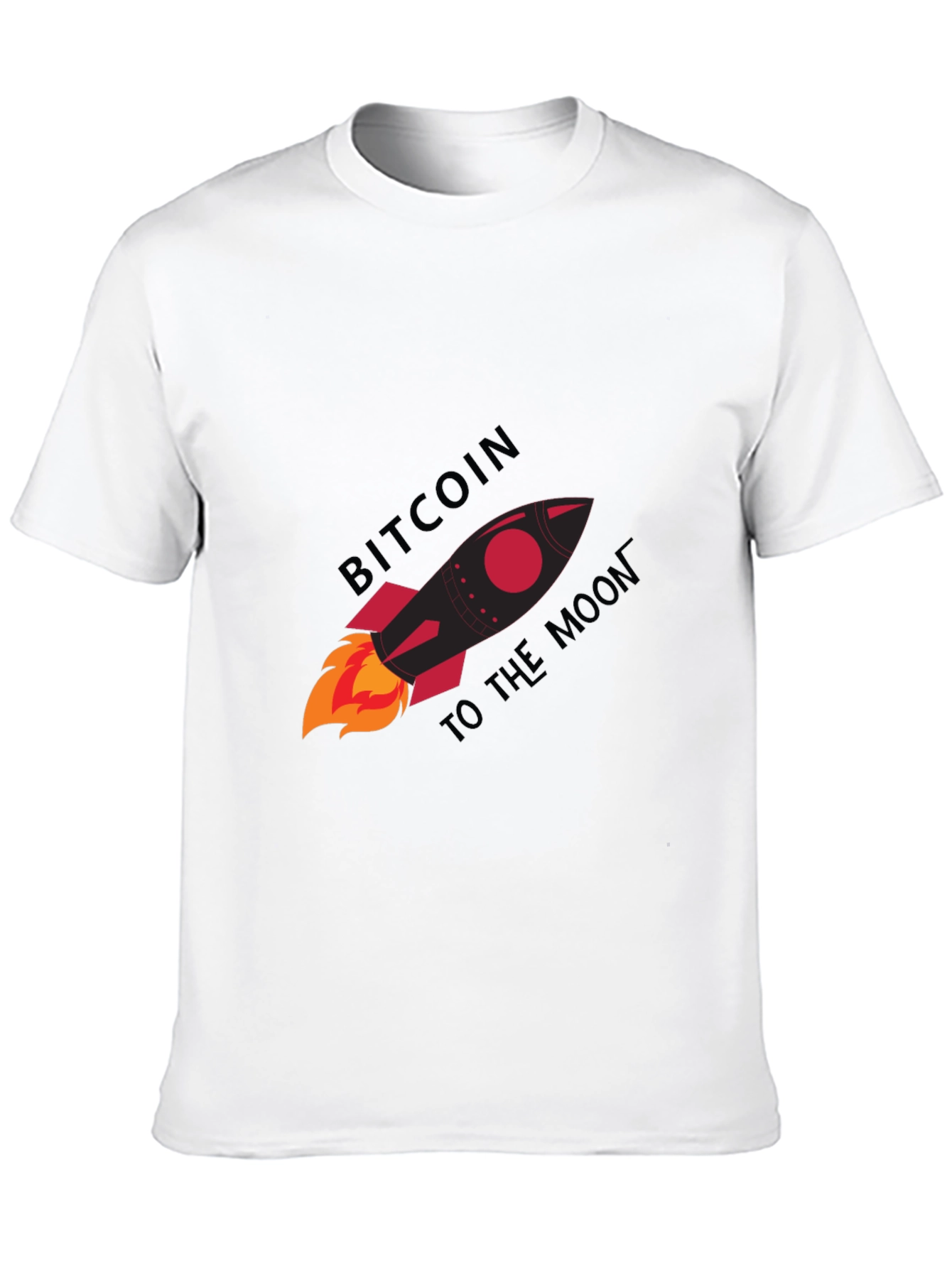 Bitcoin to the Moon Graphic Tee - Black