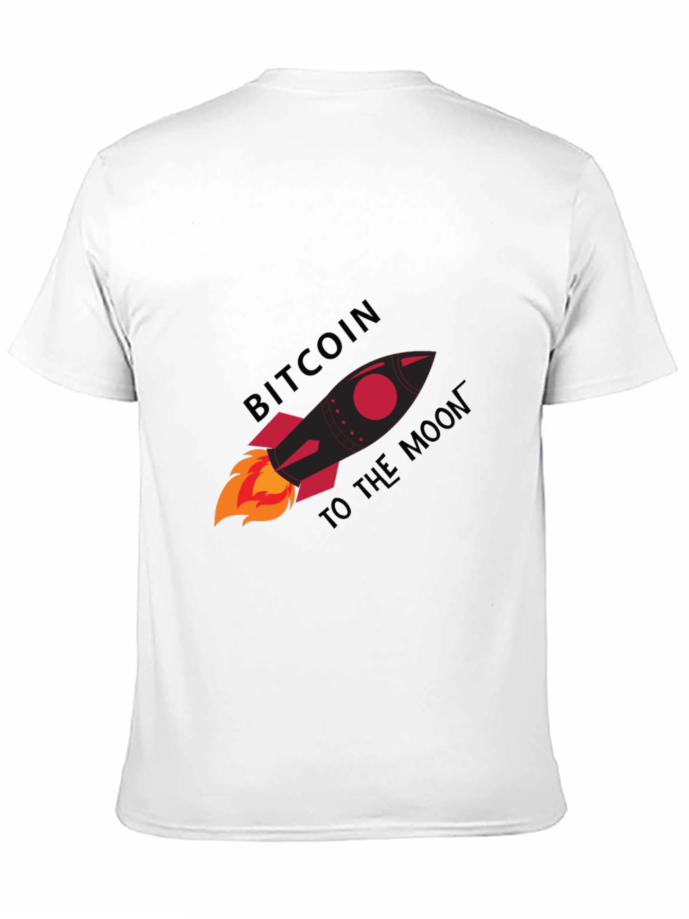 Bitcoin to the Moon Graphic Tee - Black