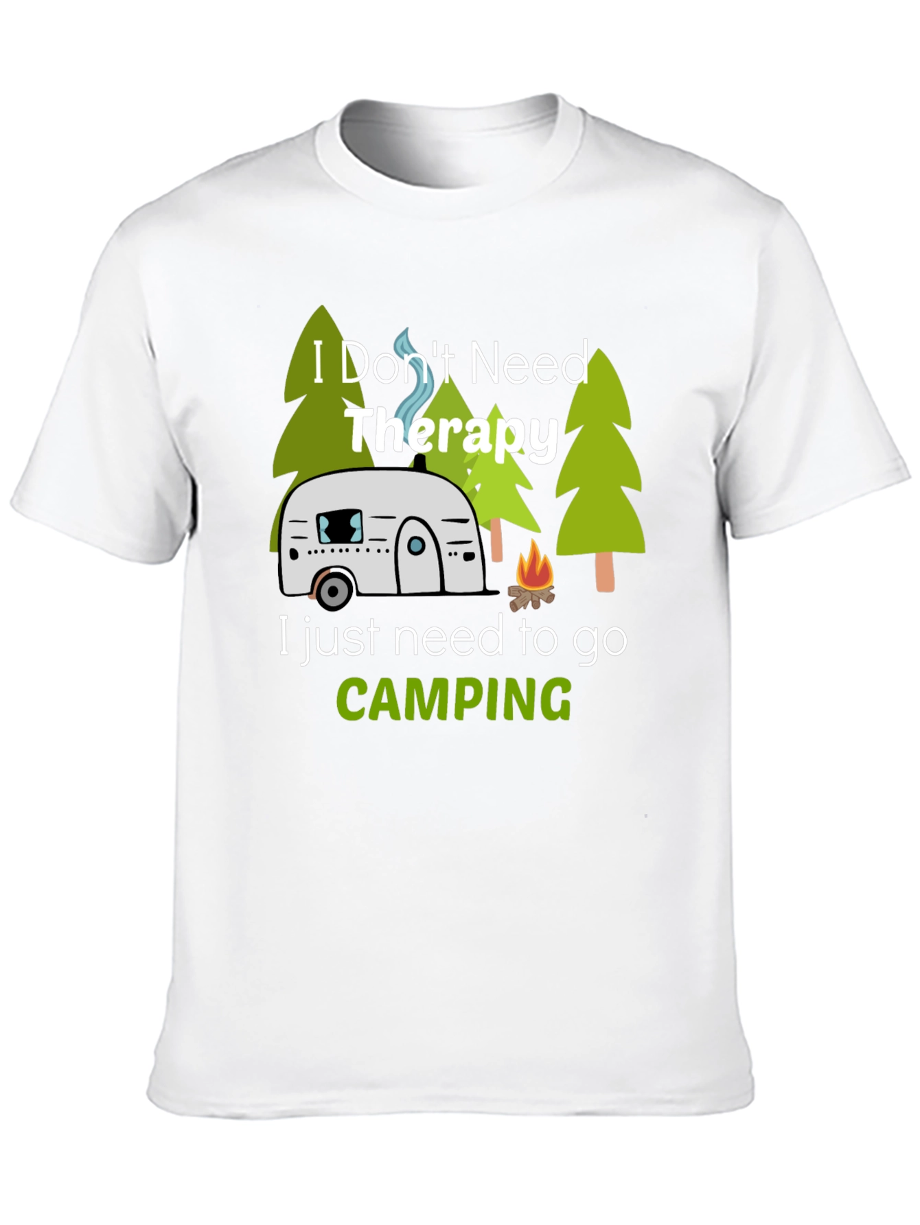 Camping Therapy T-Shirt - Adventure Awaits!