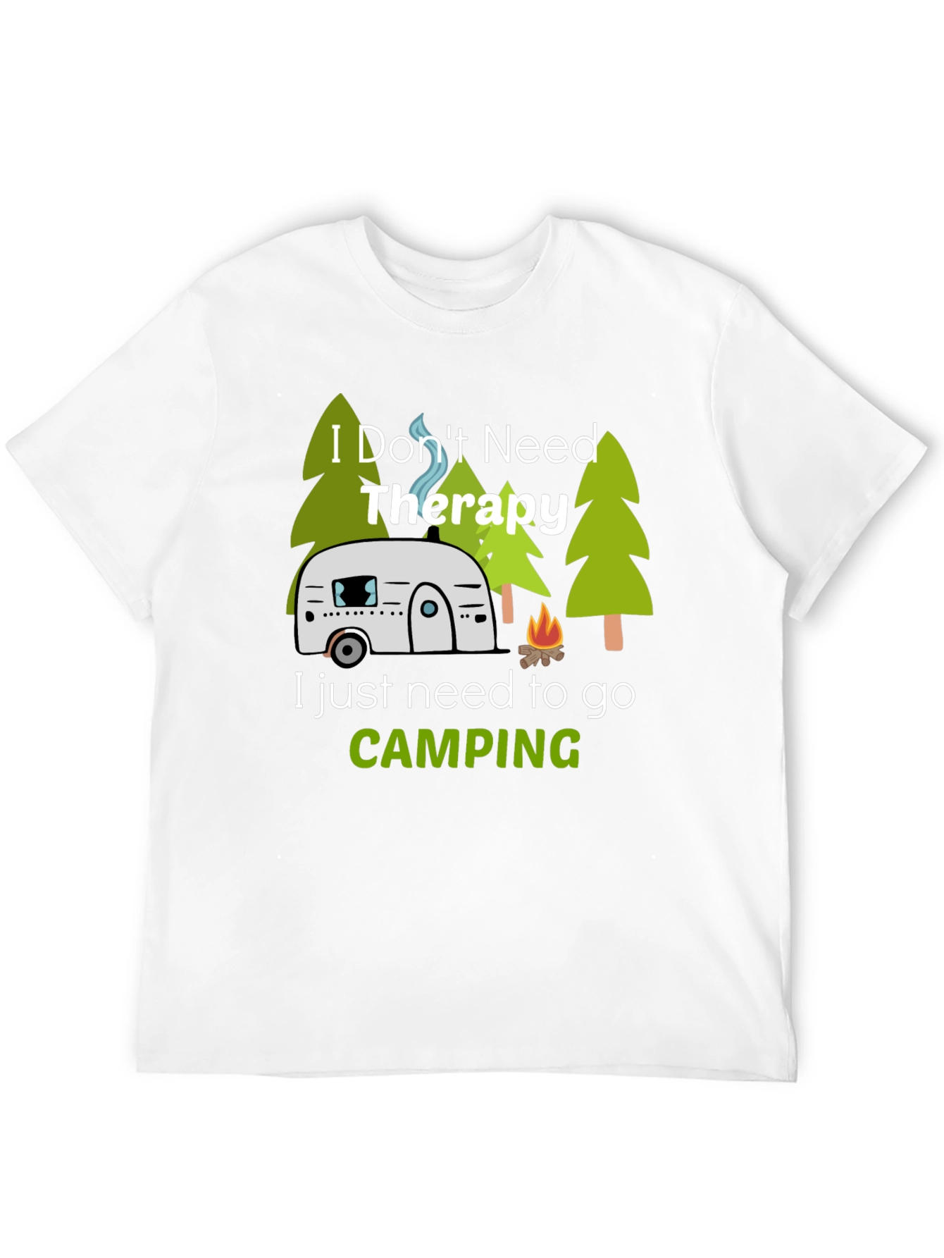 Camping Therapy T-Shirt - Adventure Awaits!