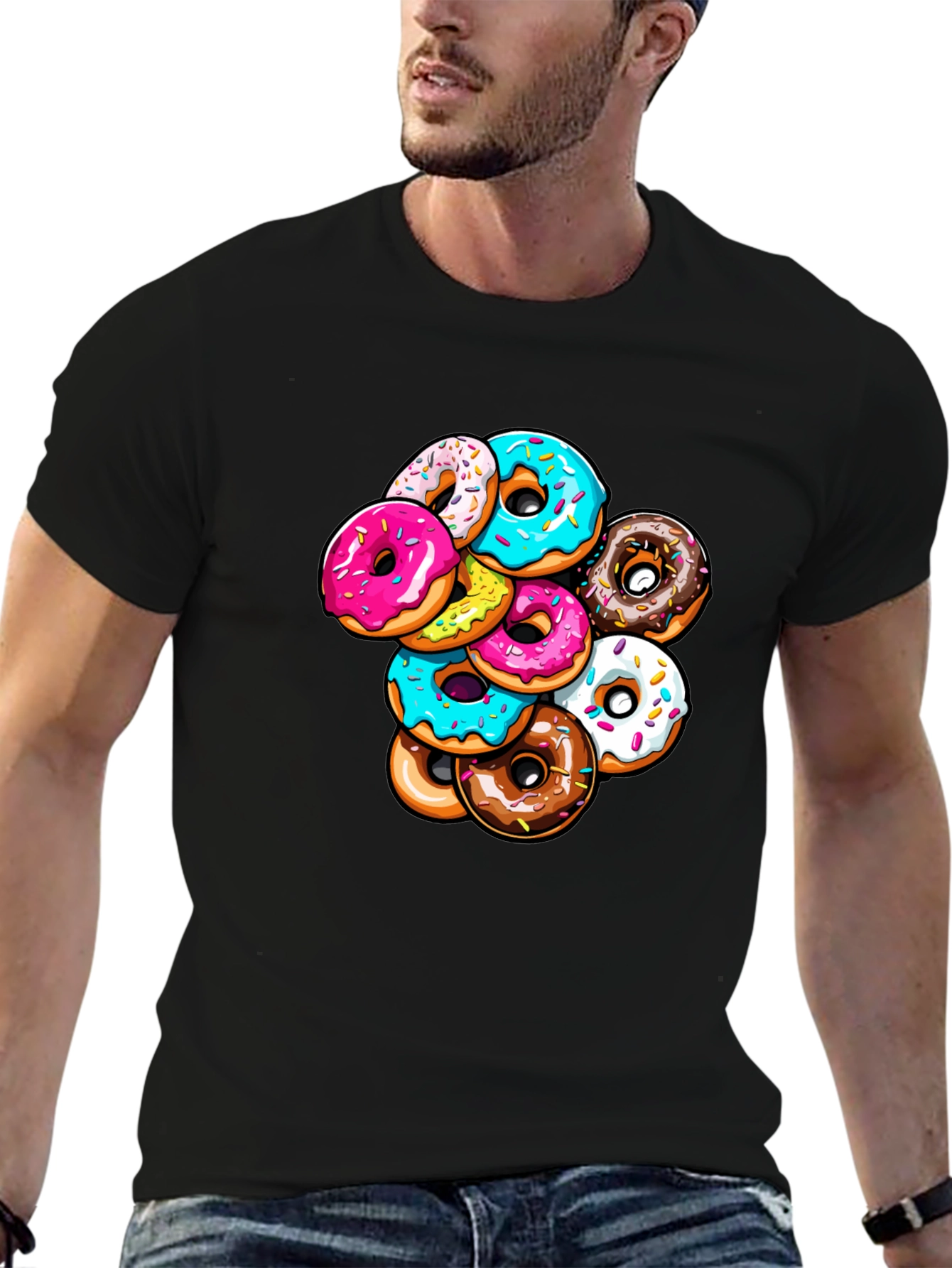 Donut Stack Graphic Tee - Sweet Style