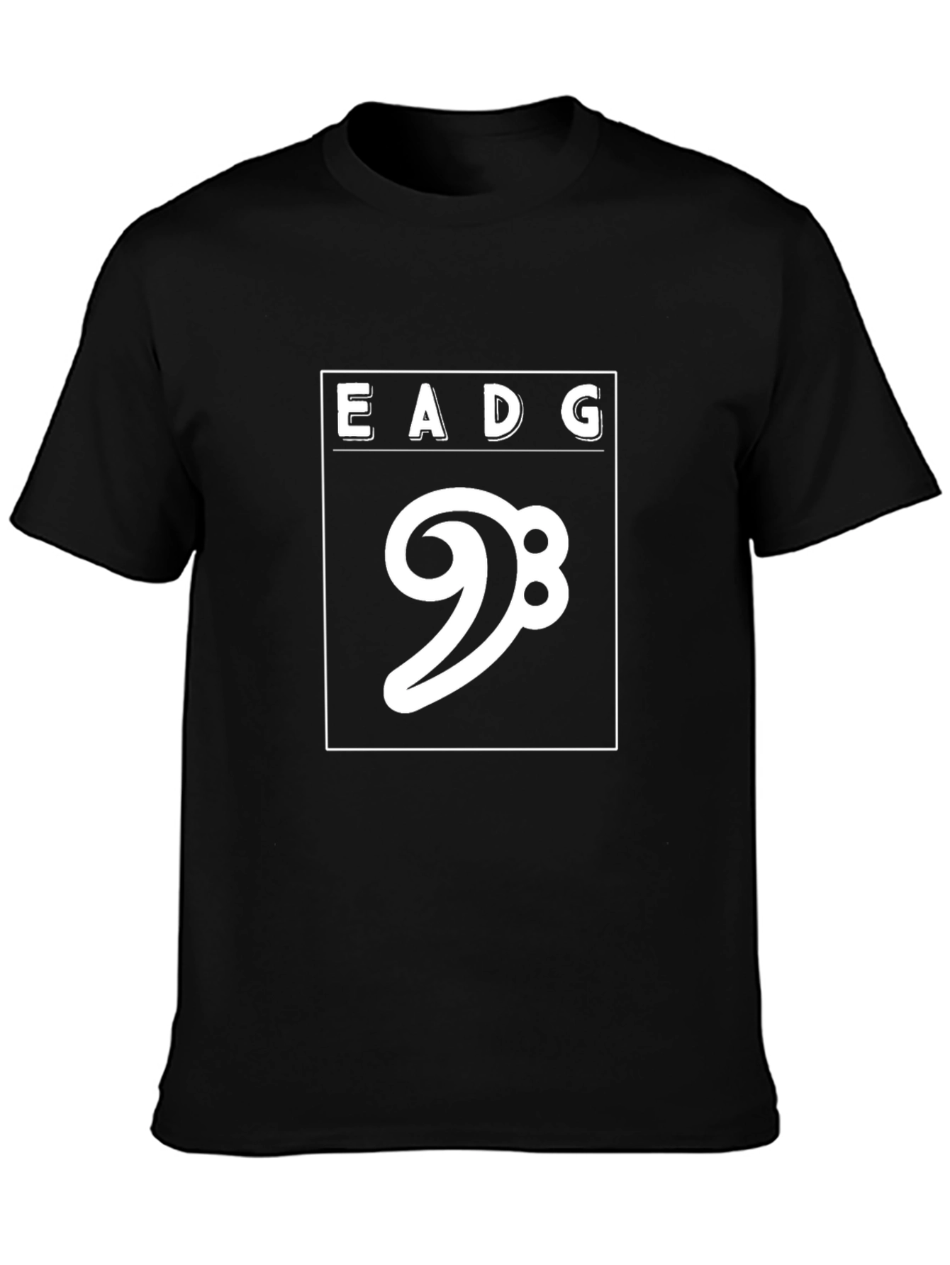 Bass Clef Tuning Black T-Shirt - Musician Tee