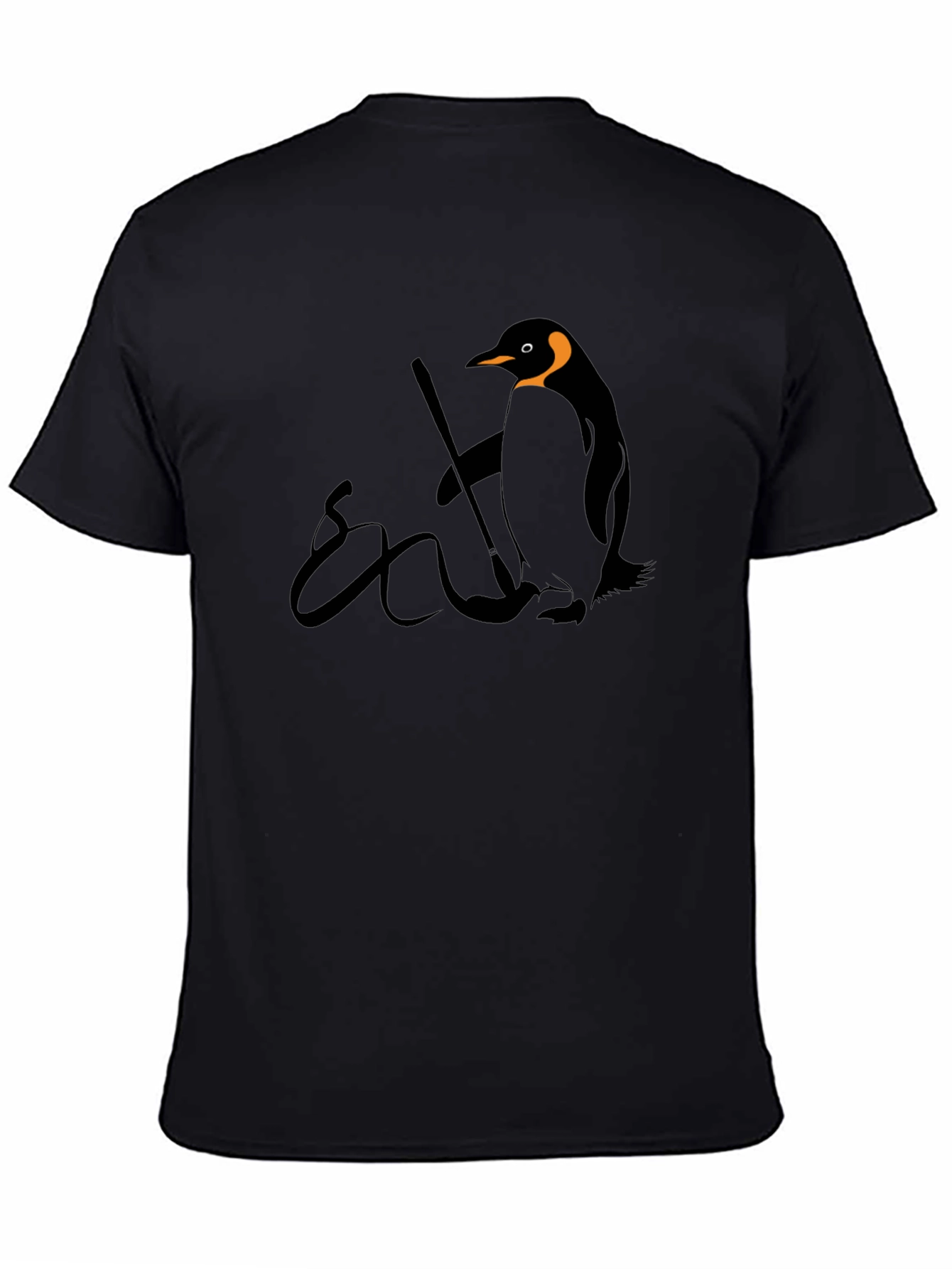 Painter Penguin Black T-Shirt
