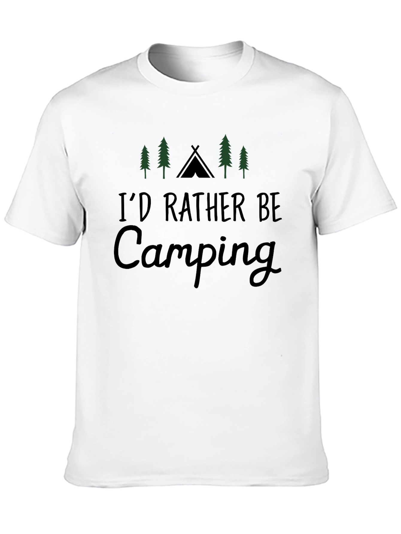 Camping T-Shirt - Id Rather Be Camping