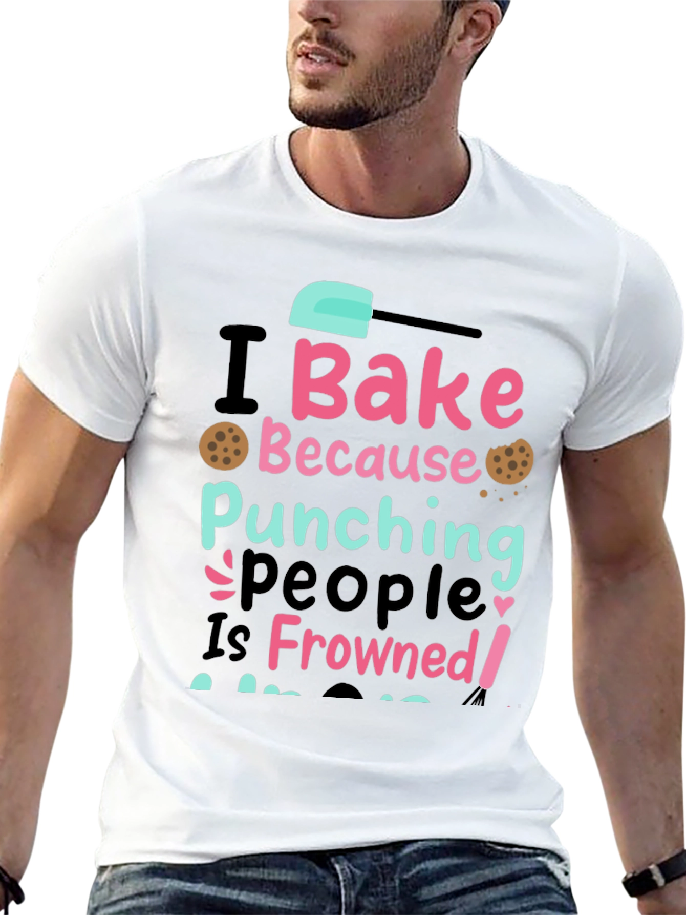 I Bake Because Punching People Is Frowned Upon Tee
