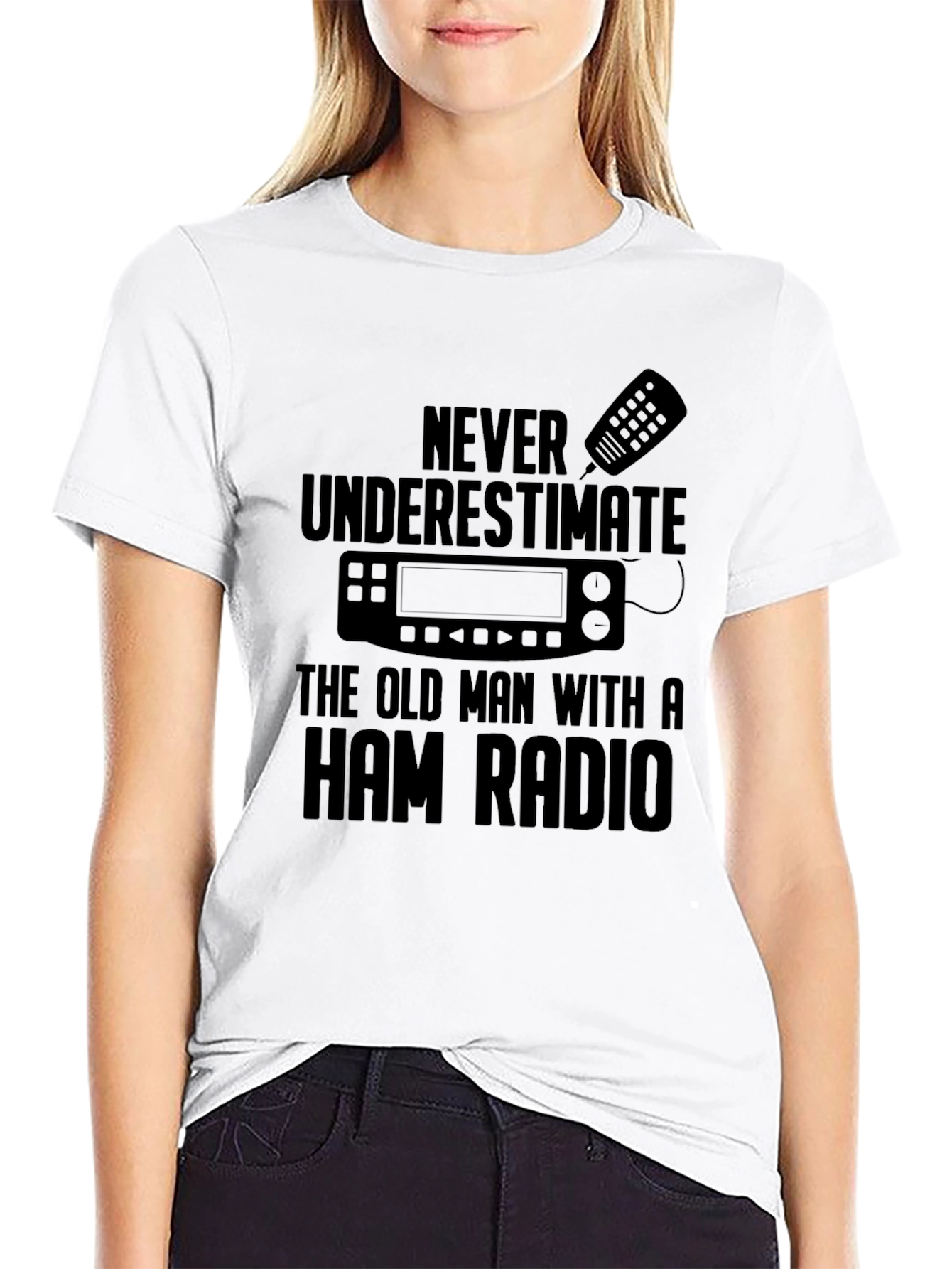 Ham Radio Old Man T-Shirt - Never Underestimate!