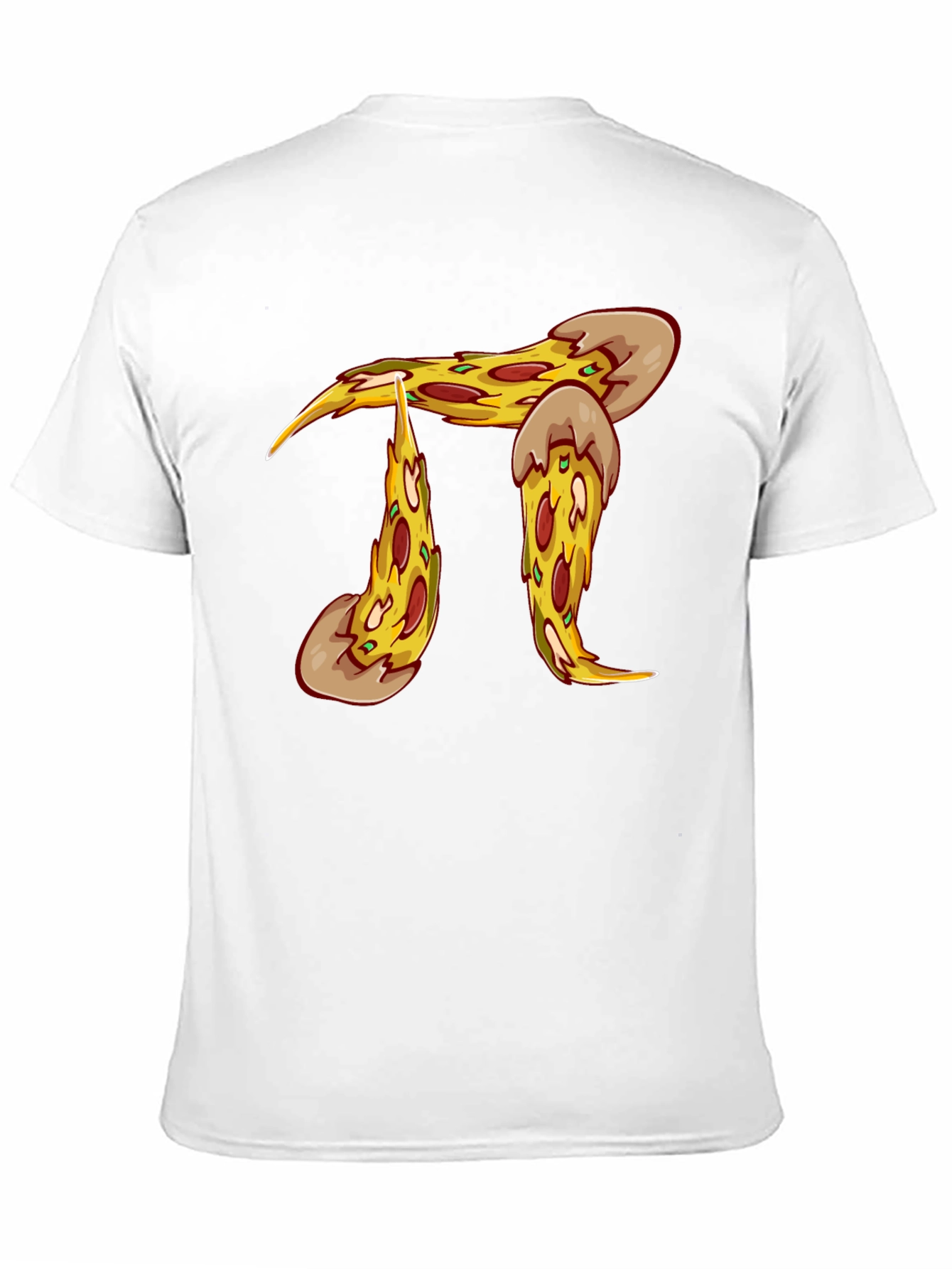 Pizza Pi Graphic T-Shirt - Black Cotton Blend