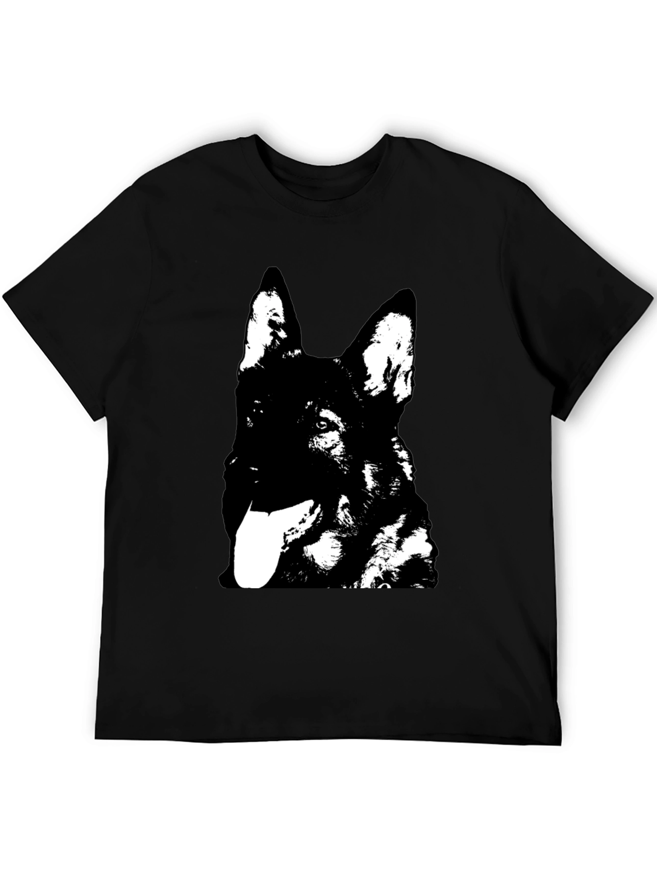 German Shepherd Graphic Tee - Black