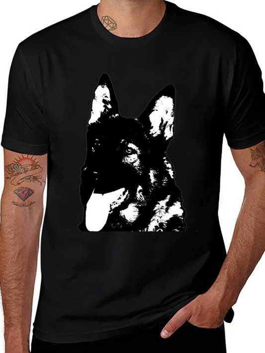 German Shepherd Graphic Tee - Black