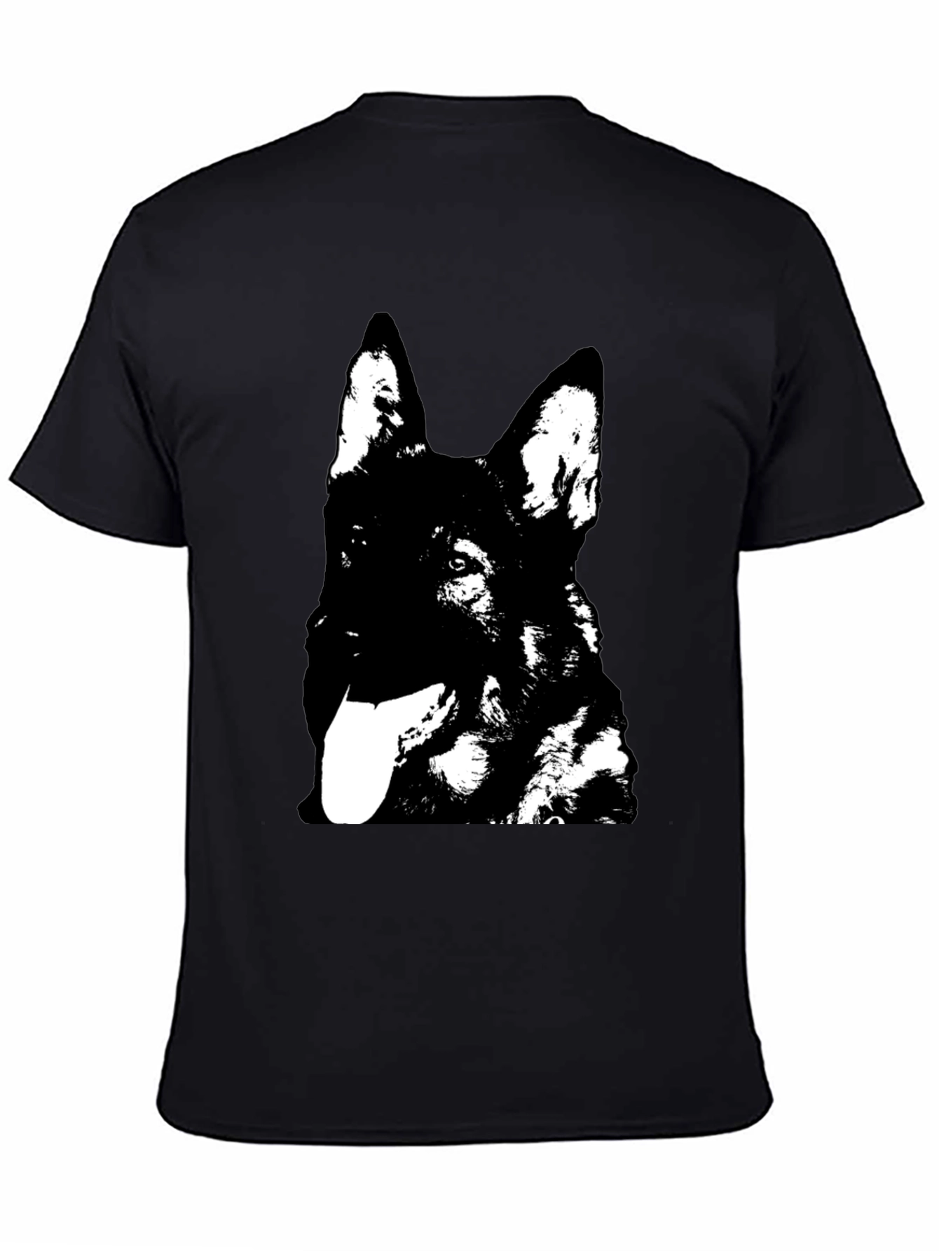 German Shepherd Graphic Tee - Black