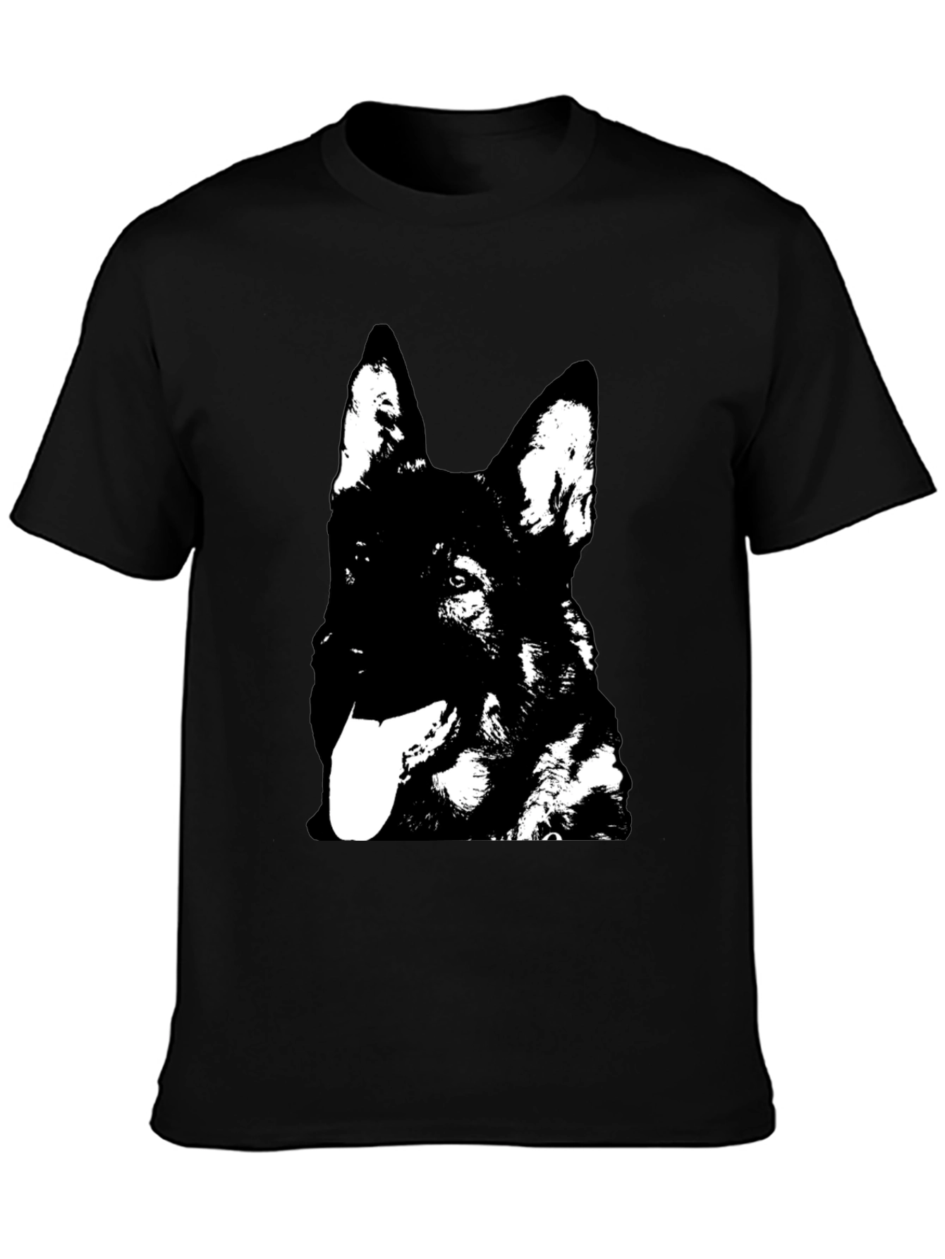 German Shepherd Graphic Tee - Black