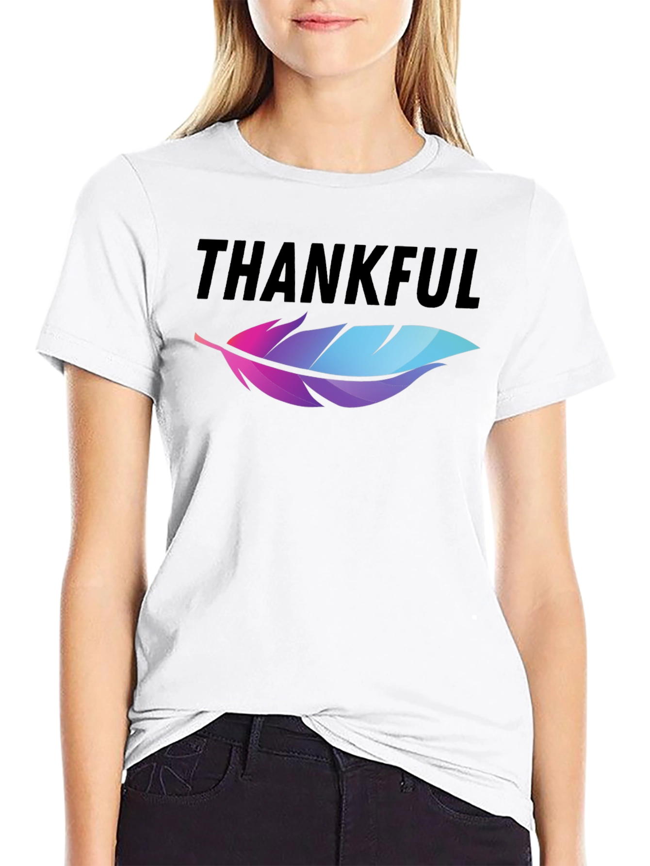 Thankful Feather Graphic Tee