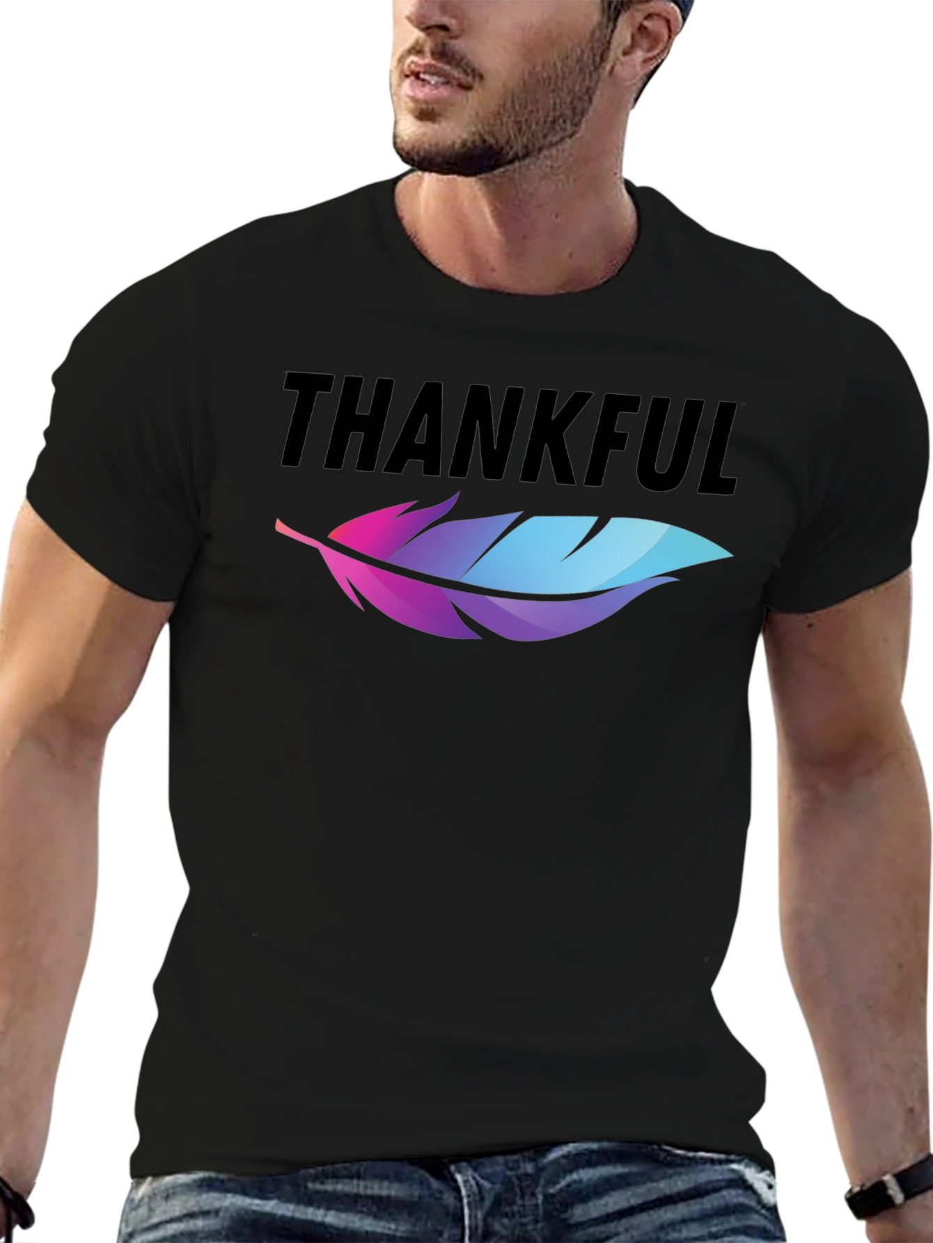 Thankful Feather Graphic Tee