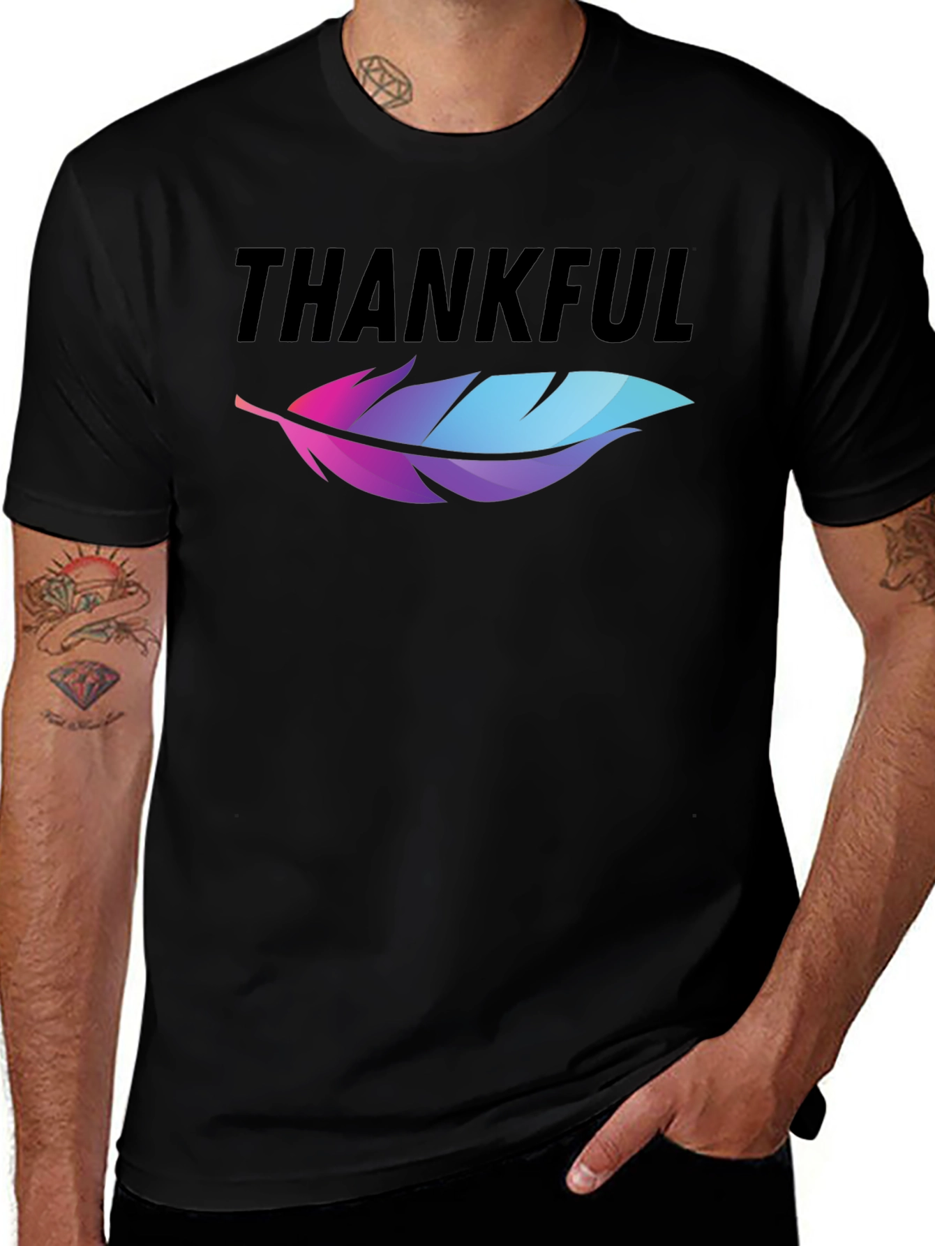 Thankful Feather Graphic Tee
